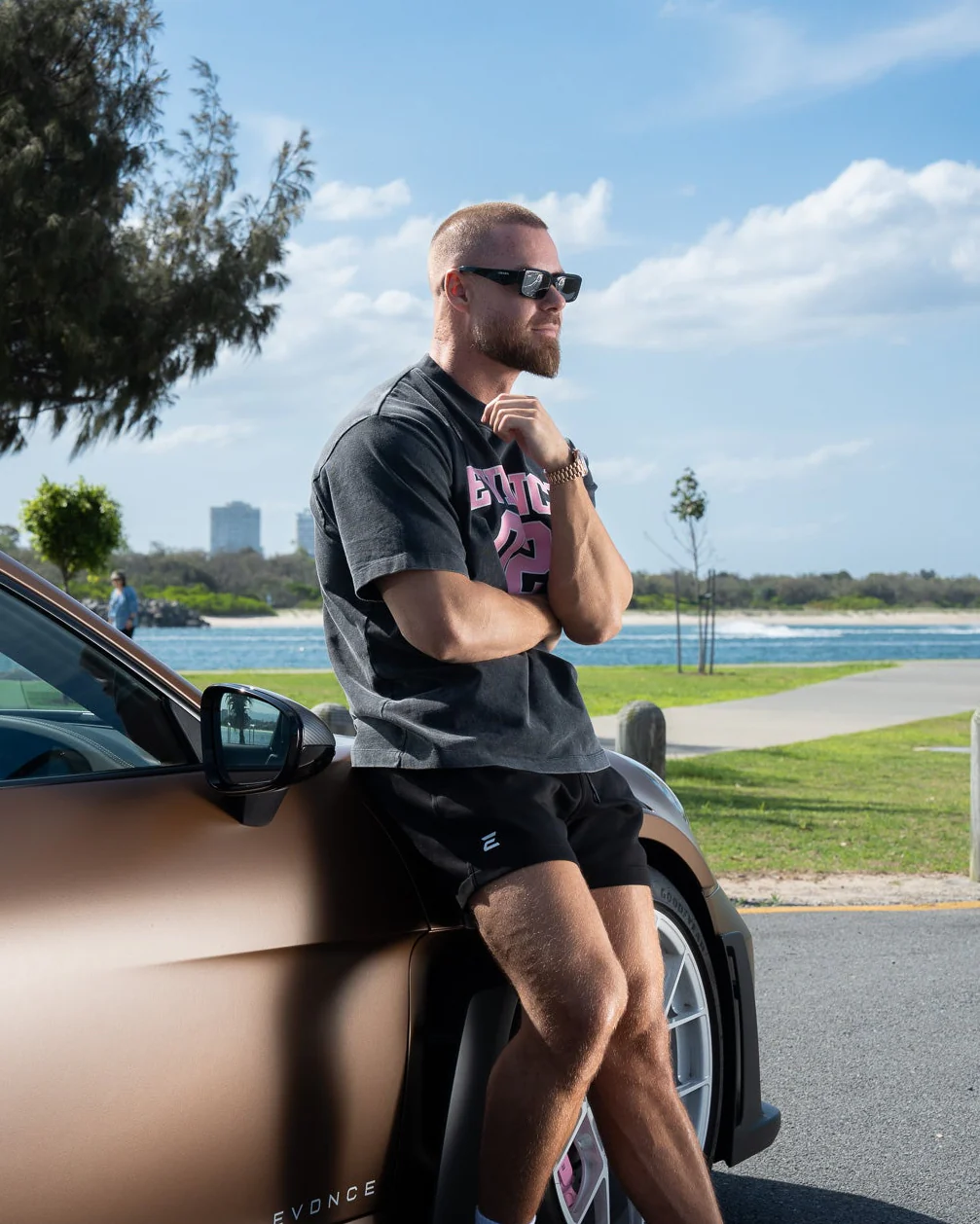 EVDNCE 02 Oversized Tee - Washed Black - Image 6