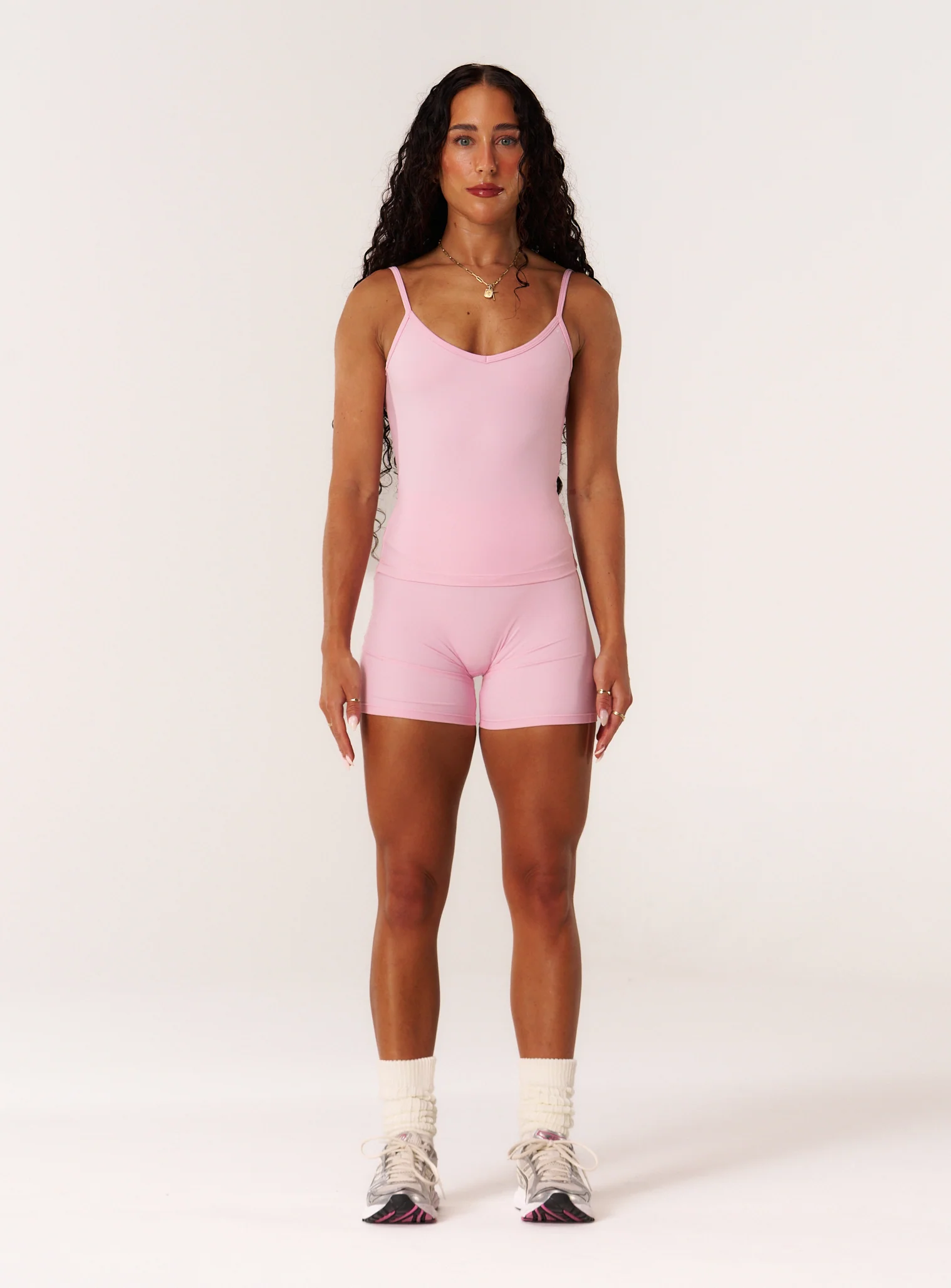Cloud Compression Backless V Tank - Avalon Pink - Image 6