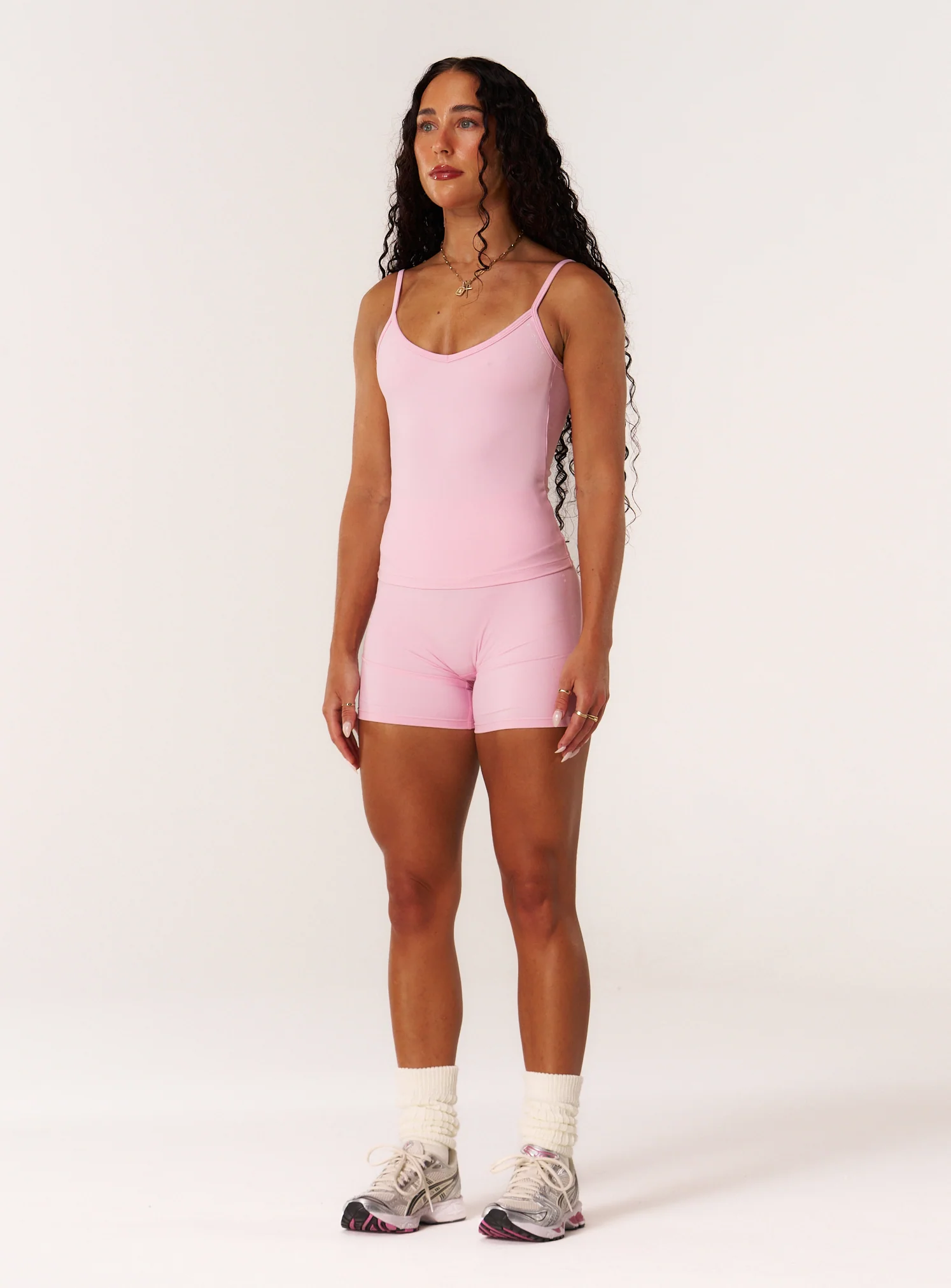 Cloud Compression Backless V Tank - Avalon Pink - Image 7