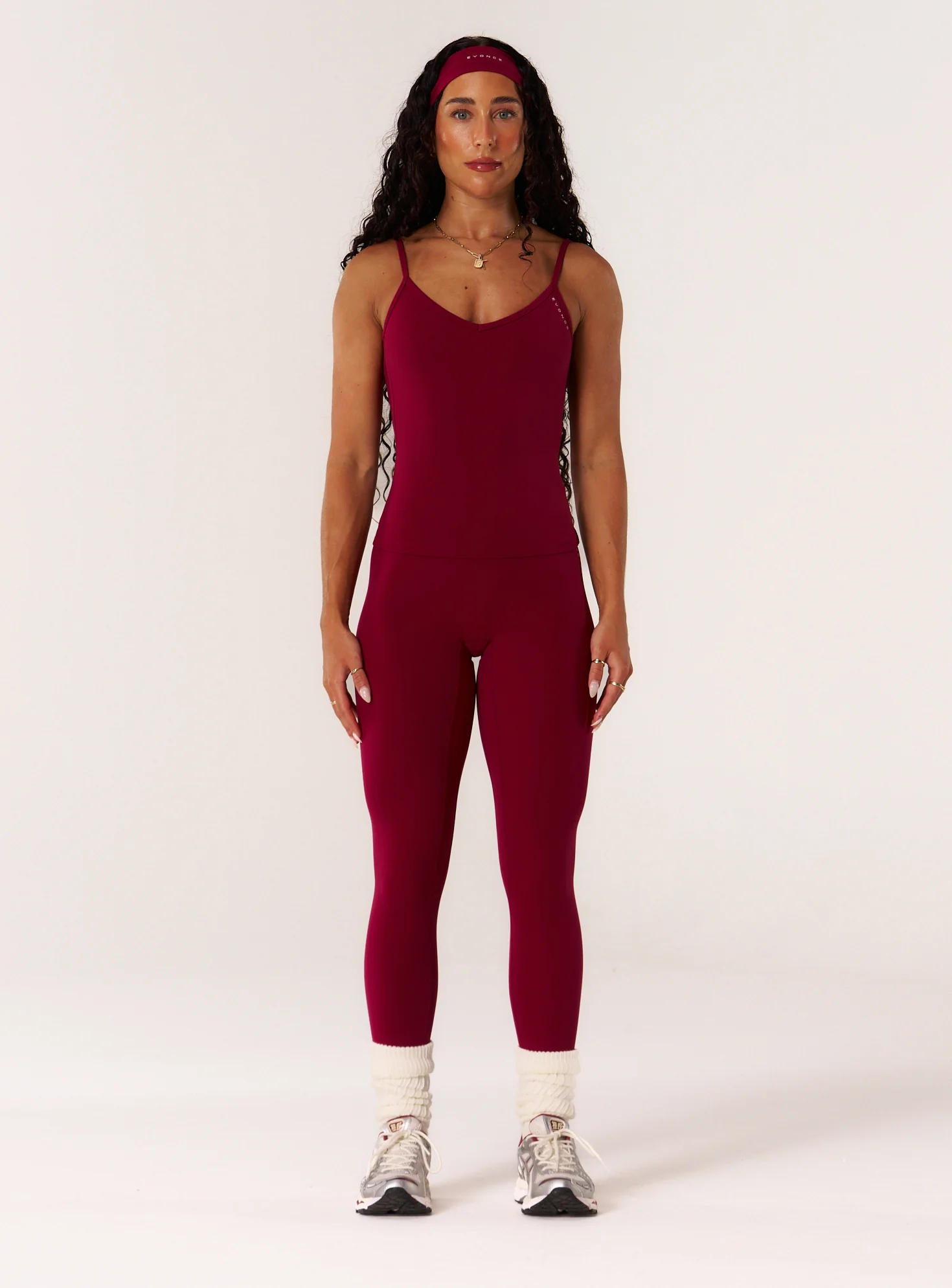 Cloud Compression Backless V Tank - Beet - Image 4
