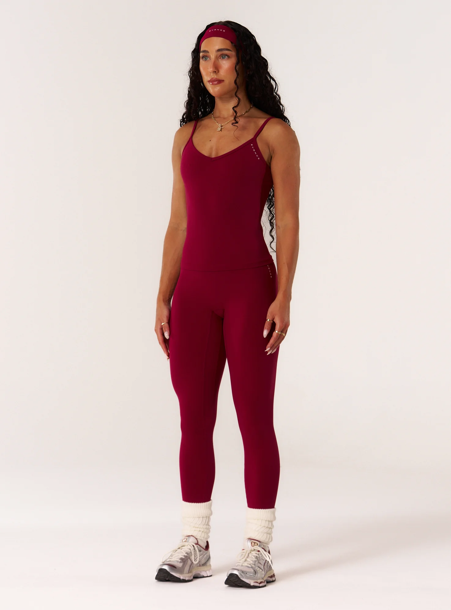 Cloud Compression Backless V Tank - Beet - Image 5