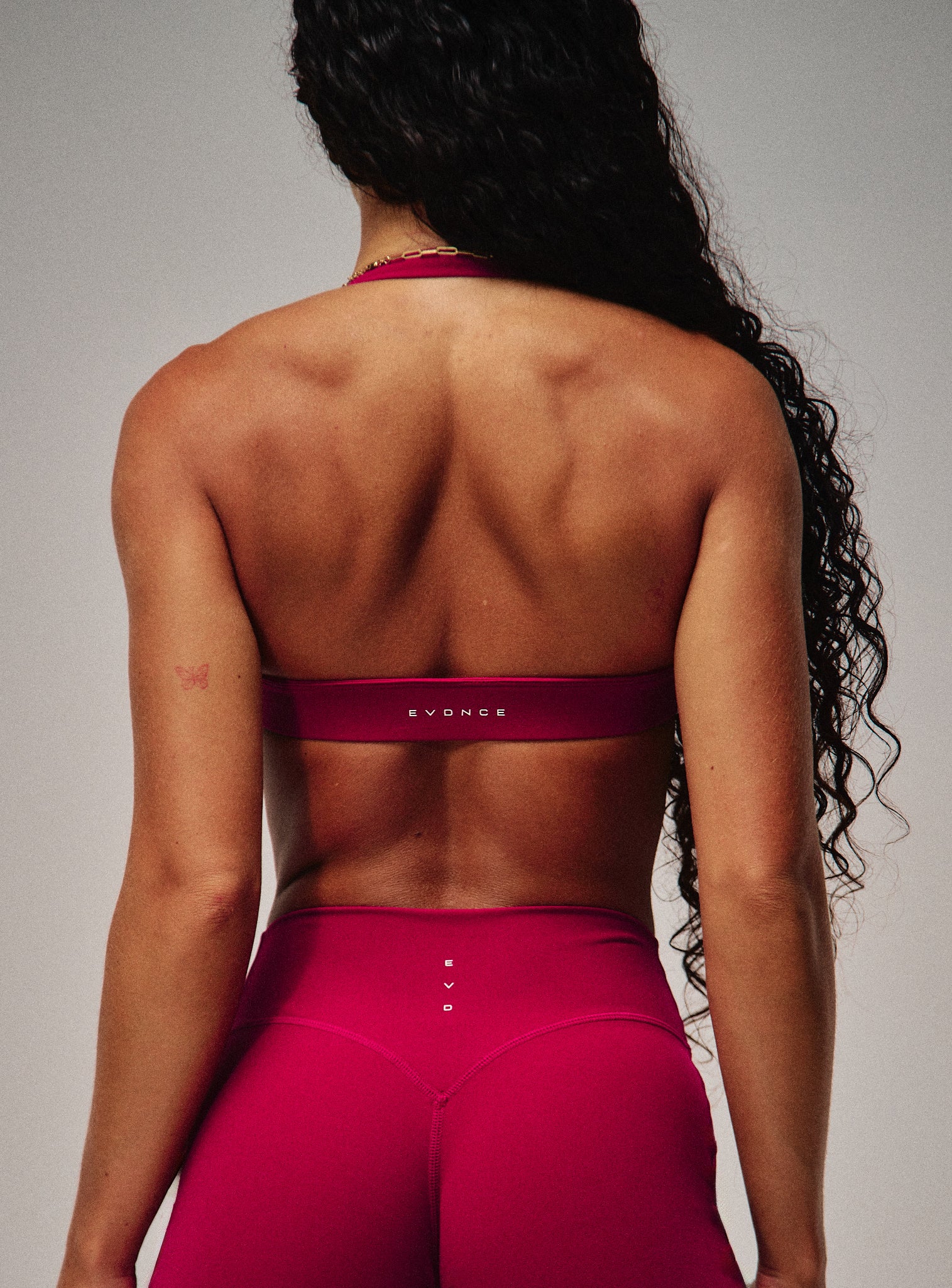 Cloud Compression Luxe Halter Bra - Beet - Image 8