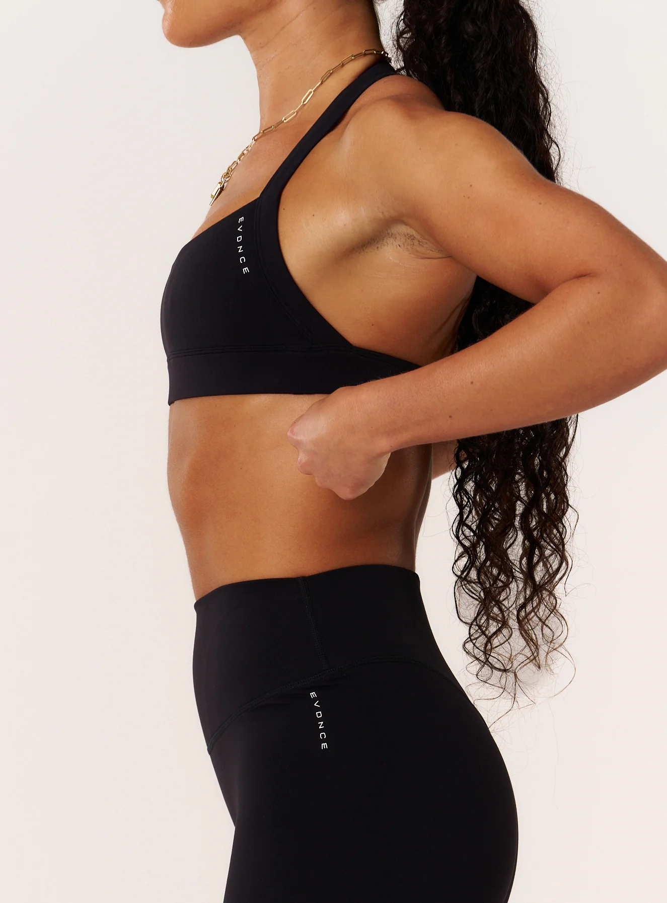 Cloud Compression Luxe Halter Bra - Black - Image 3