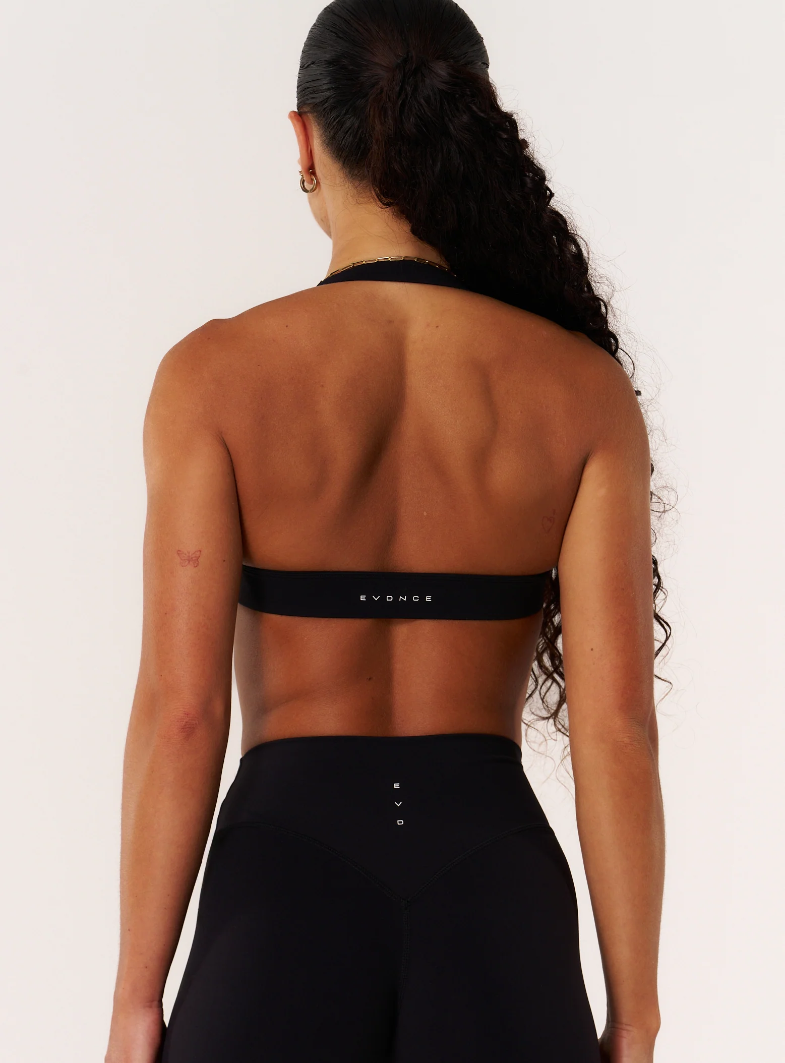 Cloud Compression Luxe Halter Bra - Black - Image 5