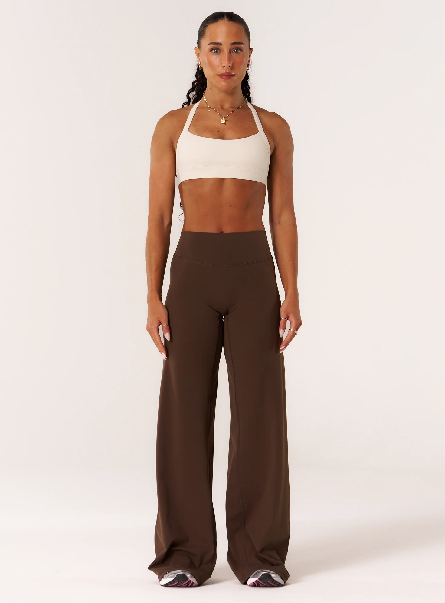 Cloud Compression Luxe Halter Bra - Vanilla - Image 4