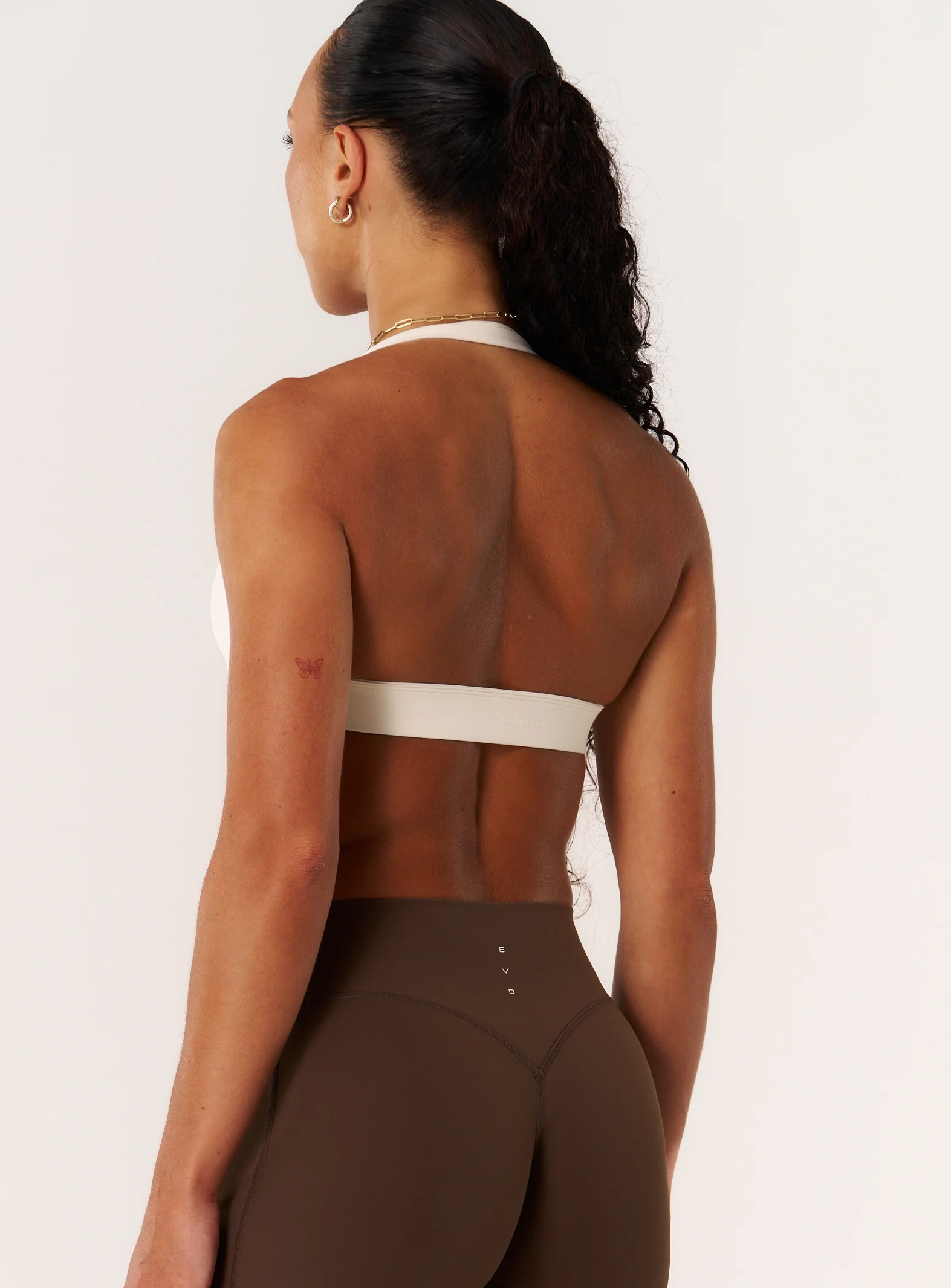 Cloud Compression Luxe Halter Bra - Vanilla - Image 6