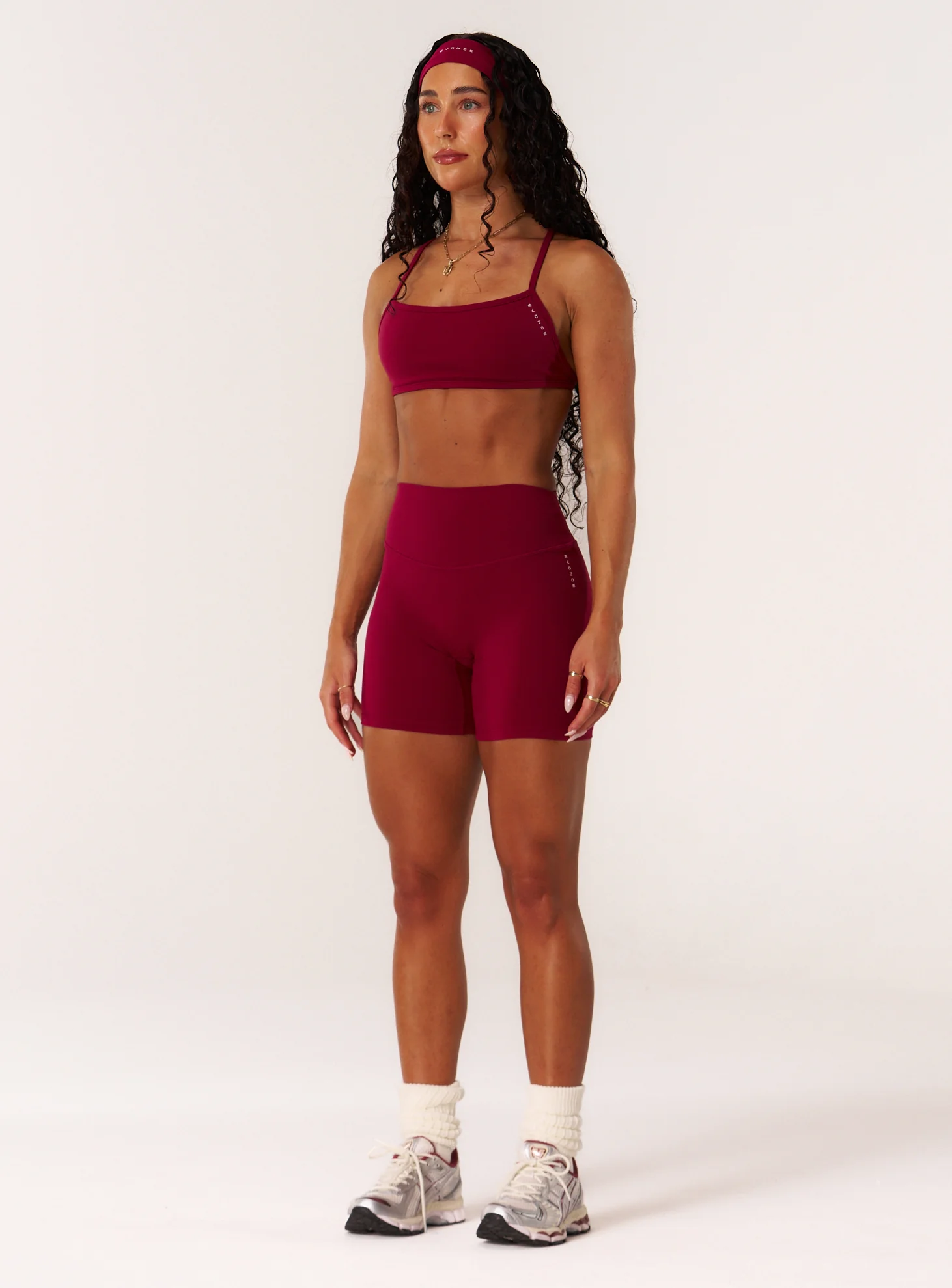 Cloud Compression Mid Rise Shorts - Beet - Image 3