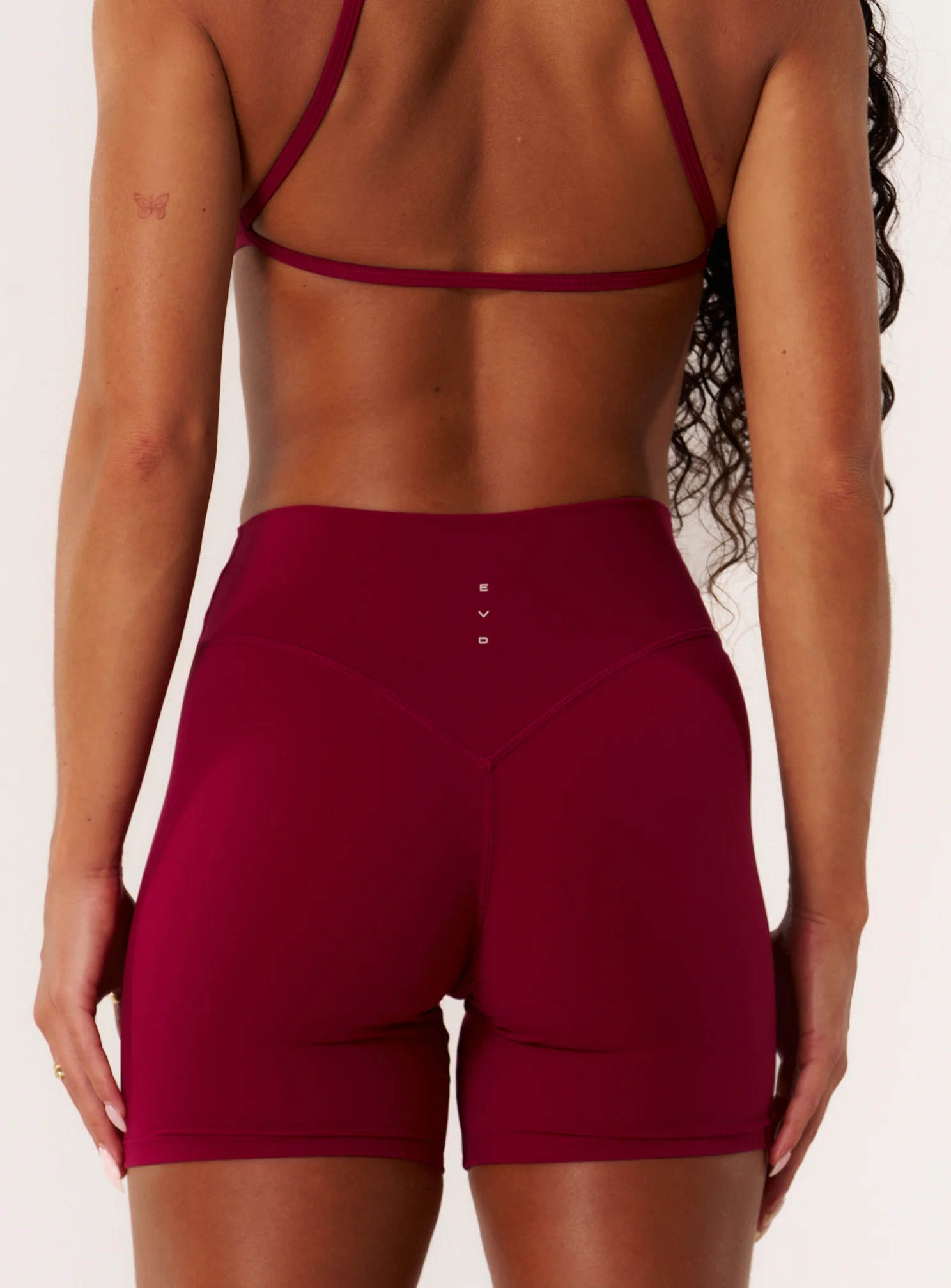 Cloud Compression Mid Rise Shorts - Beet - Image 5