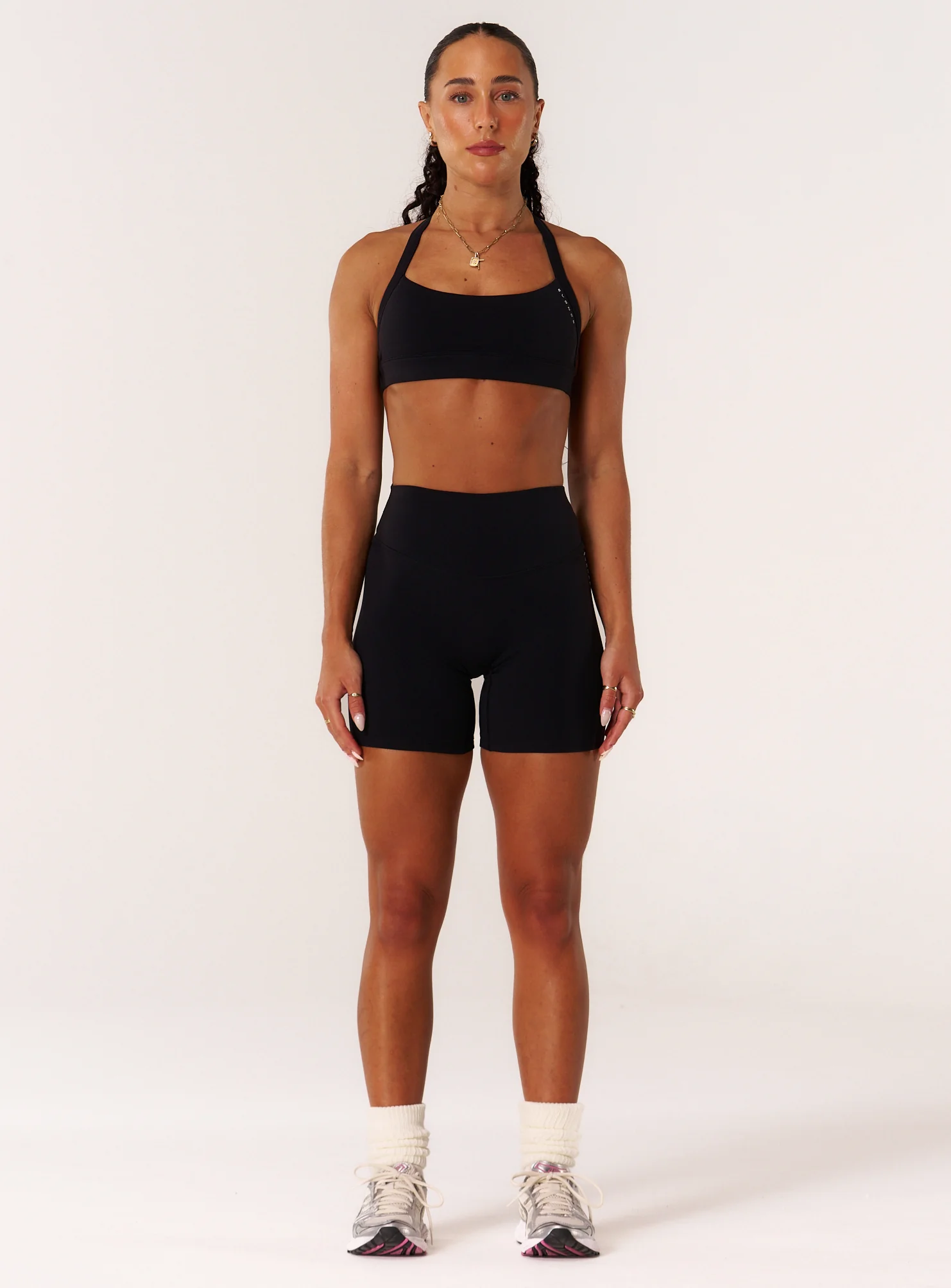 Cloud Compression Mid Rise Shorts - Black - Image 3