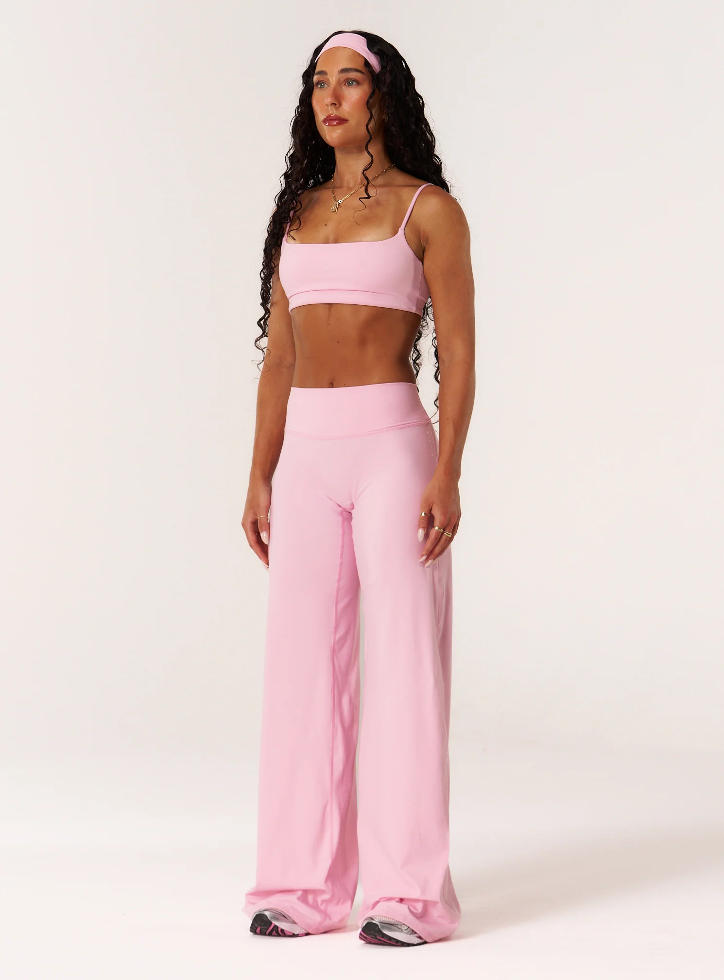 Cloud Compression Wide Leg Leggings - Avalon Pink - Image 4