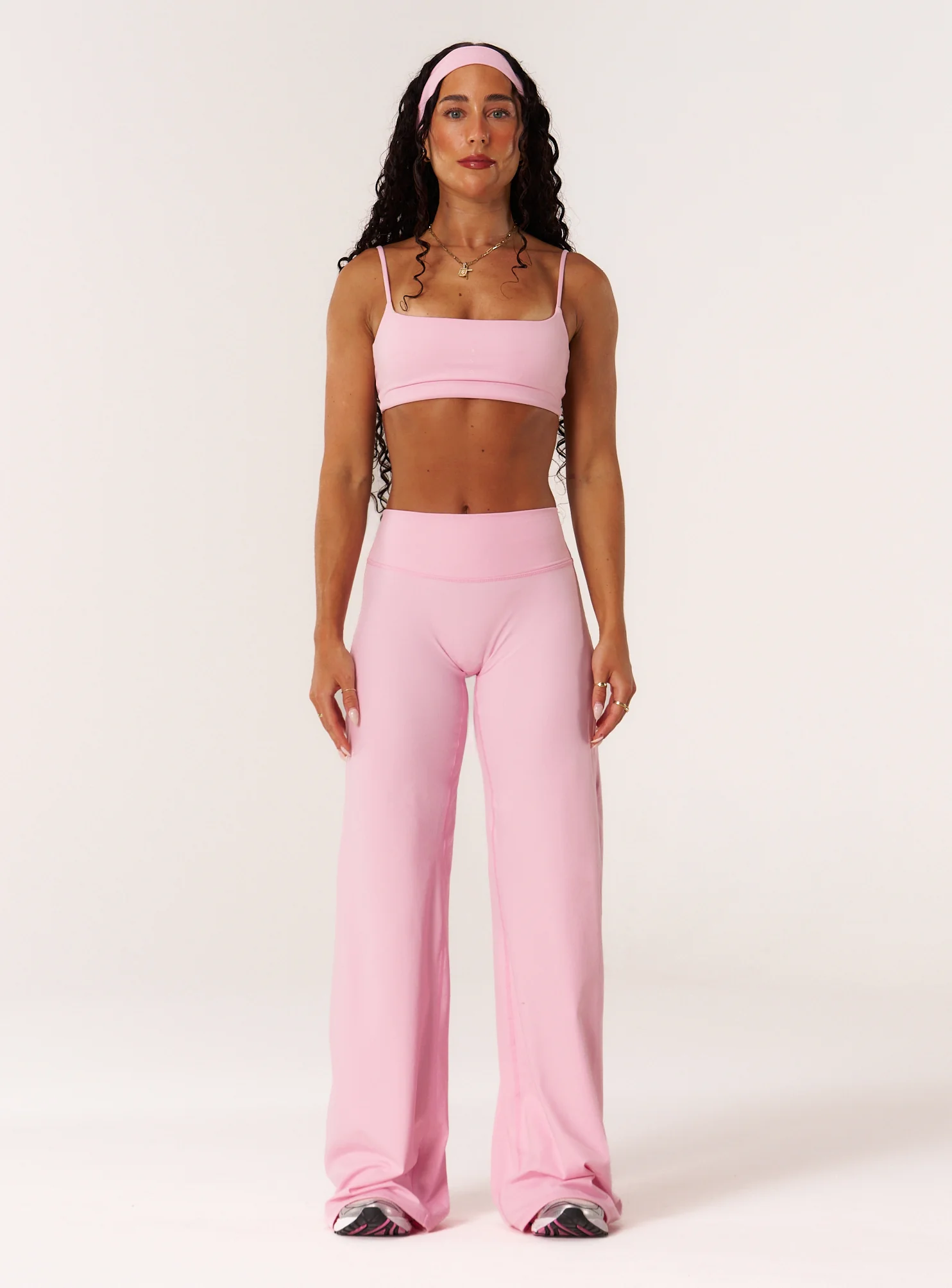 Cloud Compression Wide Leg Leggings - Avalon Pink - Image 5