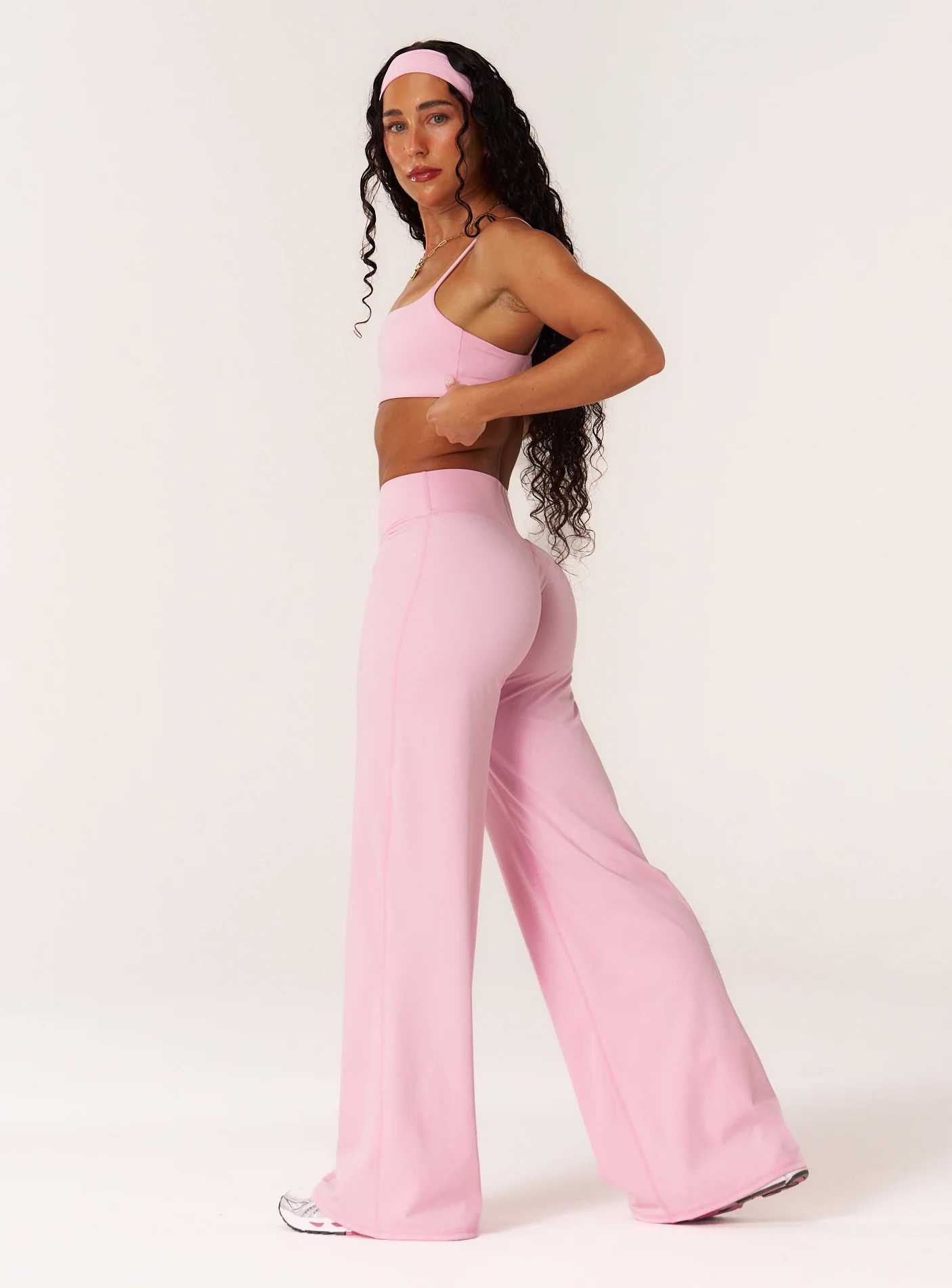 Cloud Compression Wide Leg Leggings - Avalon Pink - Image 8