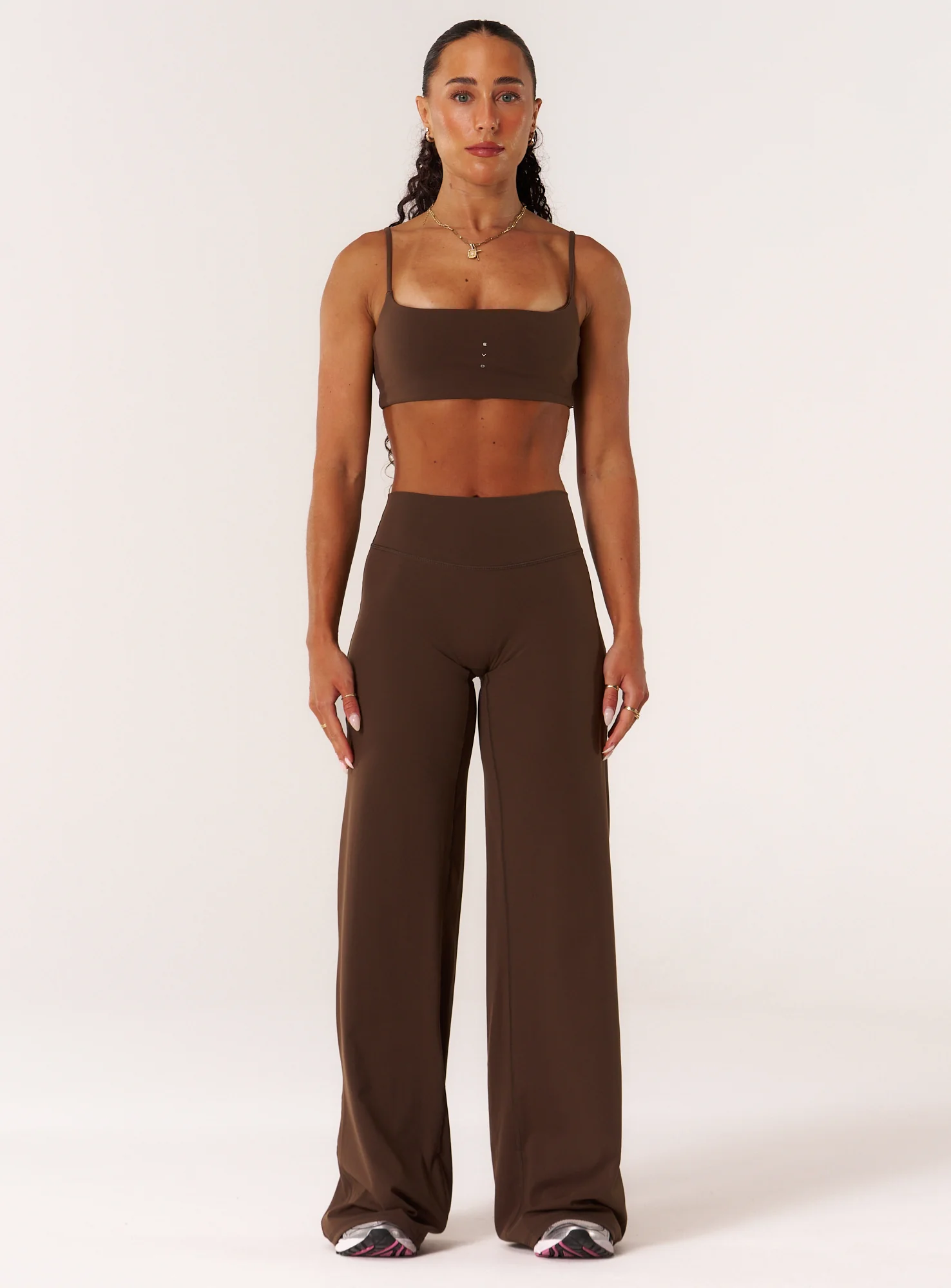 Cloud Compression Wide Leg Leggings - Malt - Image 3