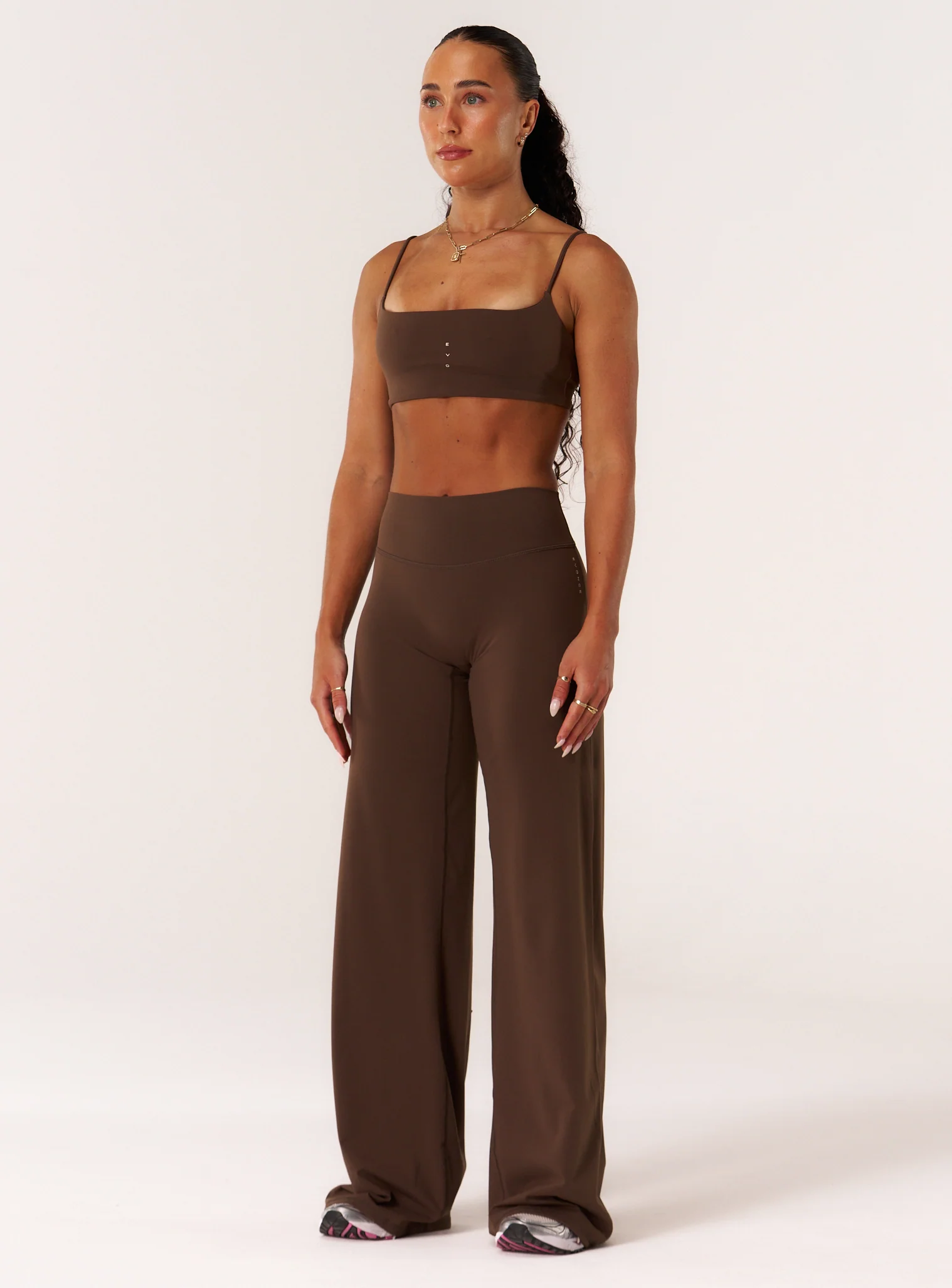 Cloud Compression Wide Leg Leggings - Malt - Image 4