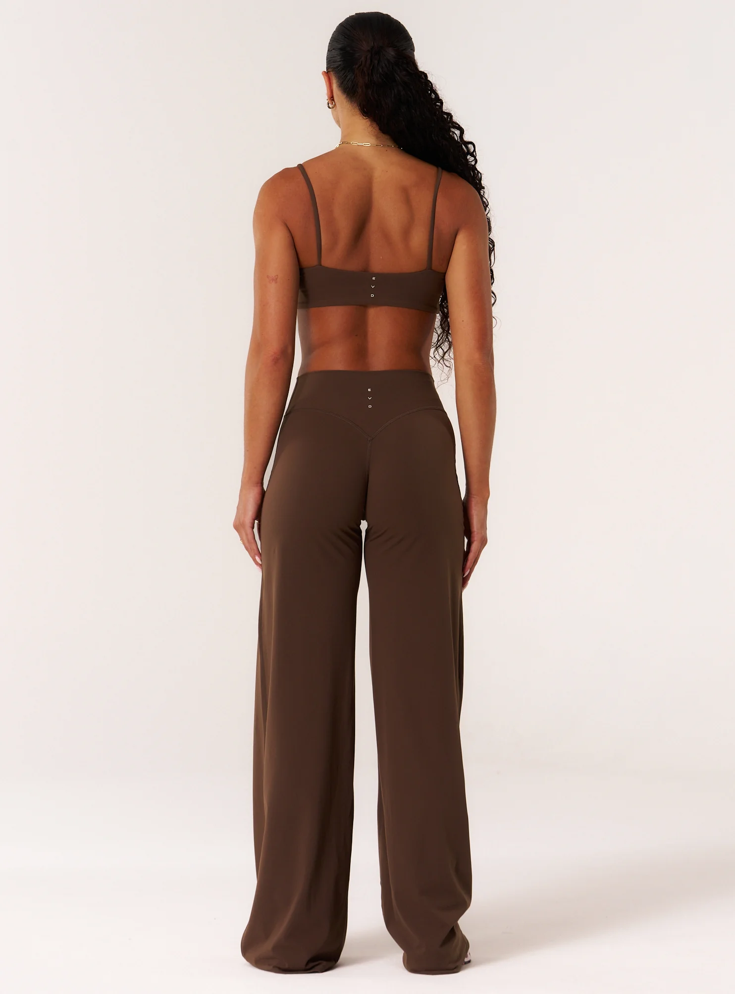 Cloud Compression Wide Leg Leggings - Malt - Image 8