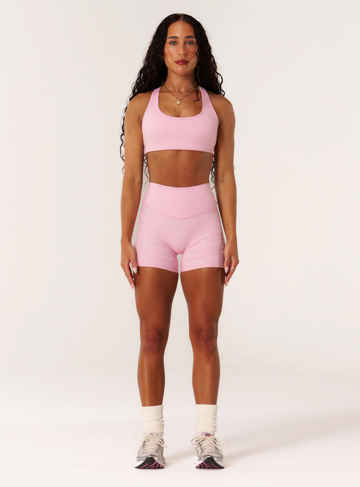 Cloud Compression Open Racer Back Bra - Avalon Pink - Image 3