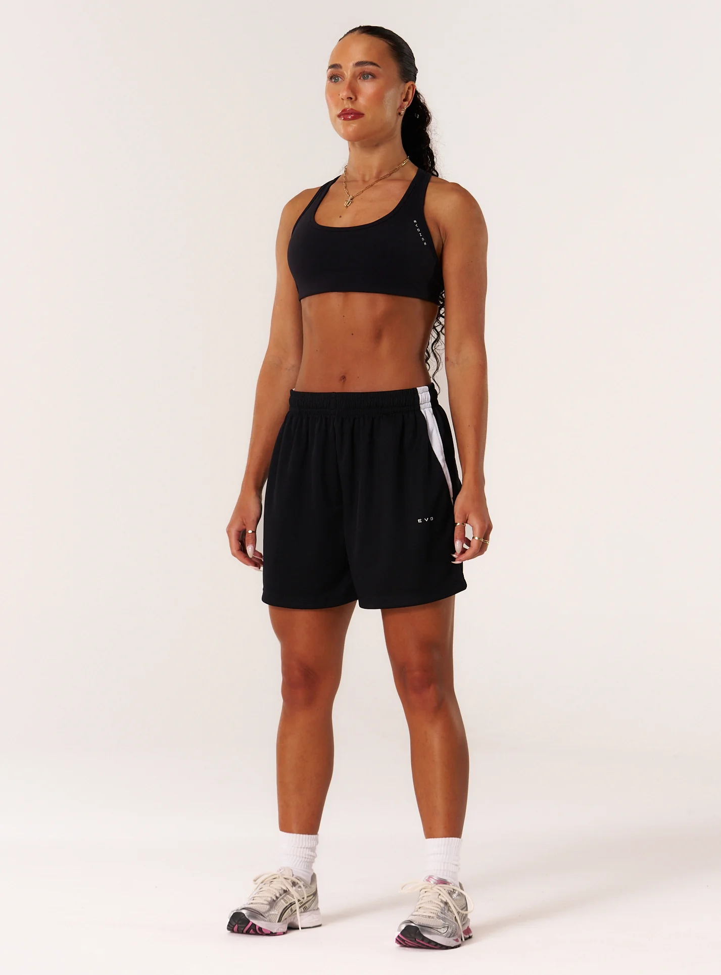 Cloud Compression Open Racer Back Bra - Black - Image 4