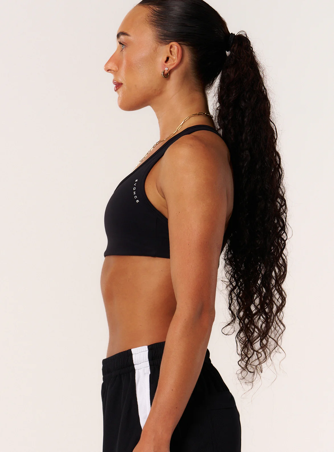 Cloud Compression Open Racer Back Bra - Black - Image 5