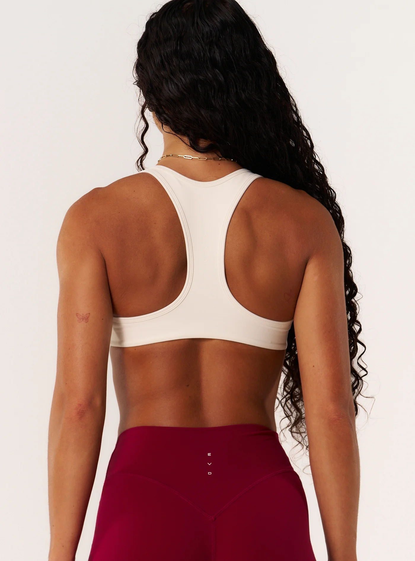 Cloud Compression Open Racer Back Bra - Vanilla - Image 7
