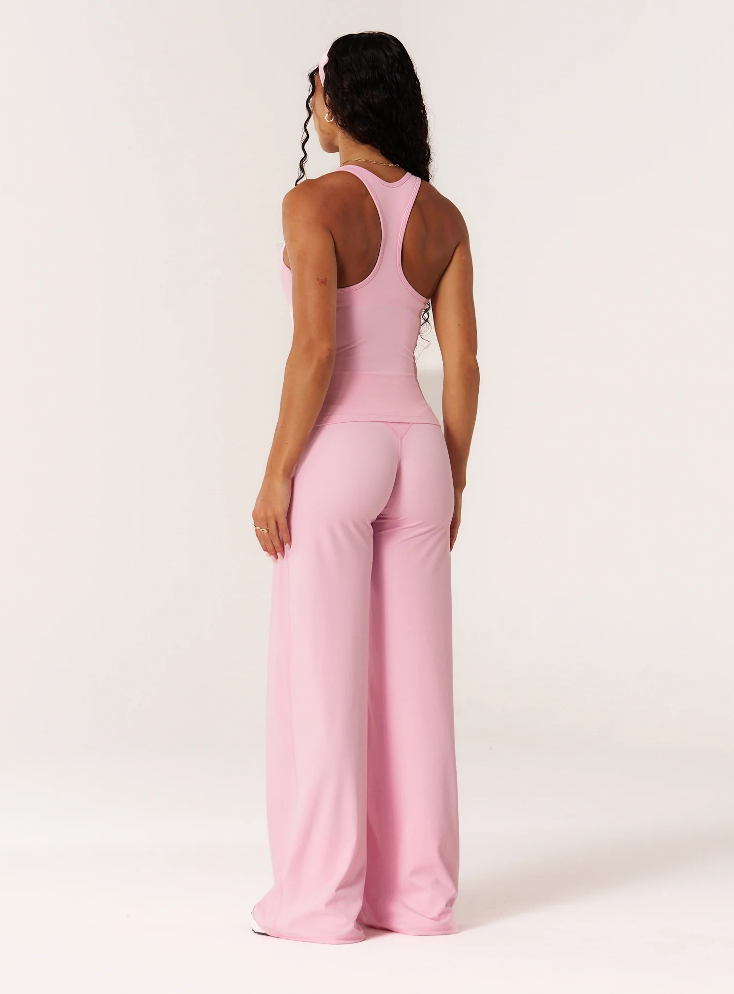 Cloud Compression Open Racer Back Tank - Avalon Pink - Image 3