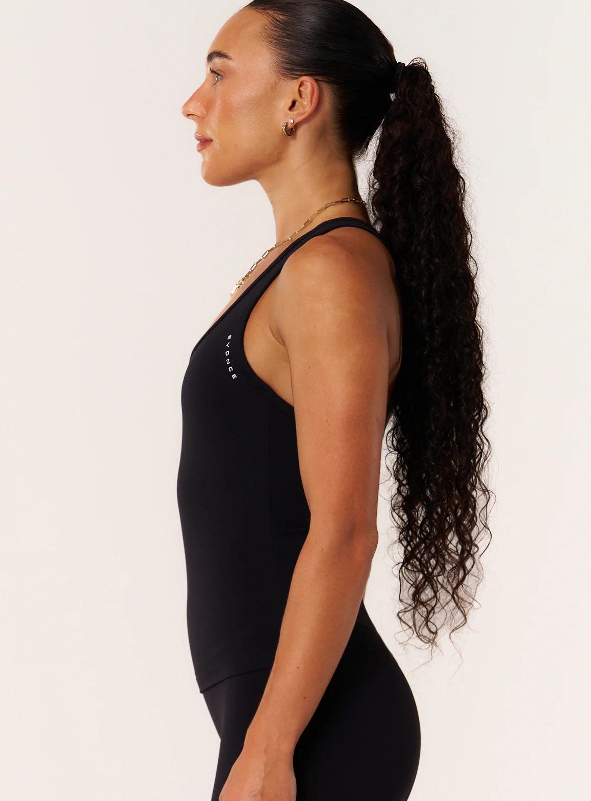 Cloud Compression Open Racer Back Tank - Black - Image 5