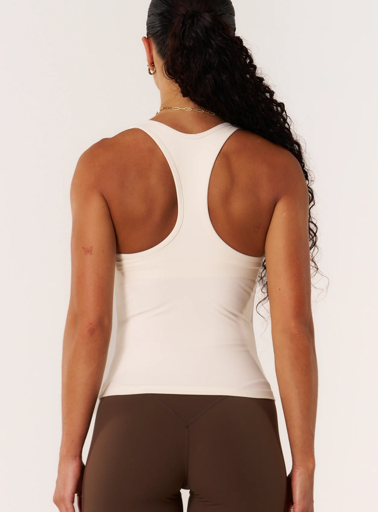 Cloud Compression Open Racer Back Tank - Vanilla - Image 5