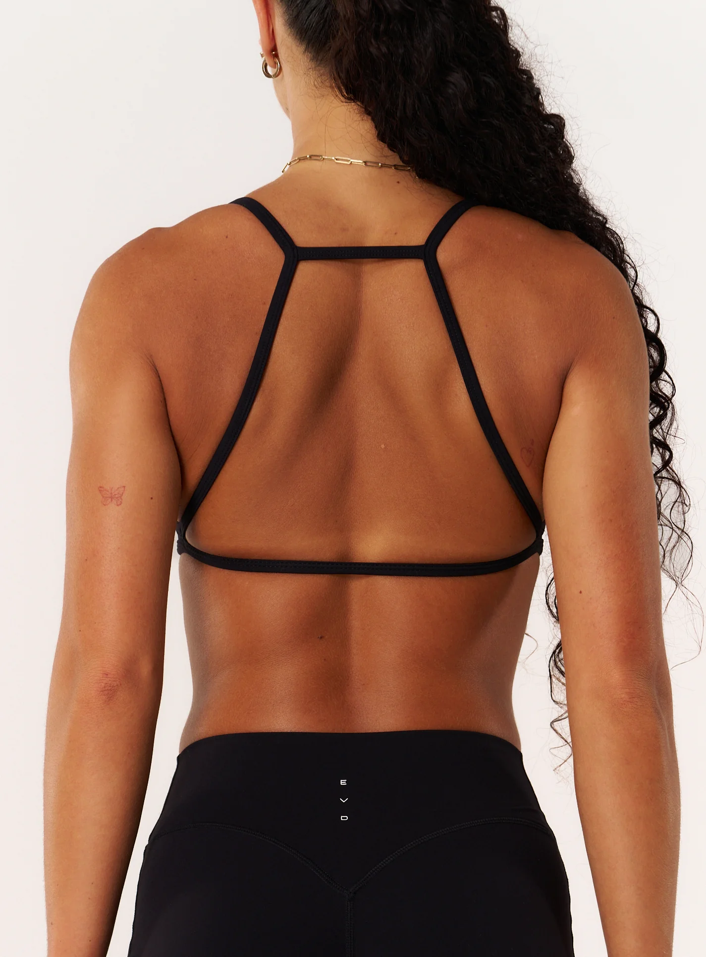 Cloud Compression Square Back Bra - Black - Image 9