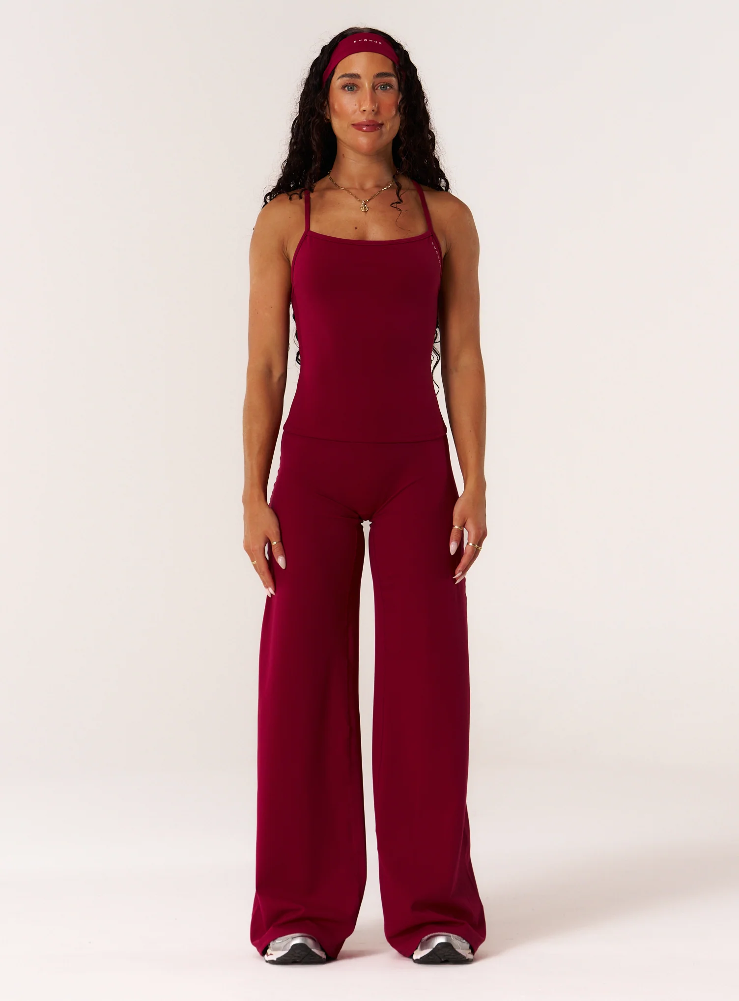 Cloud Compression Square Back Tank - Beet - Image 6