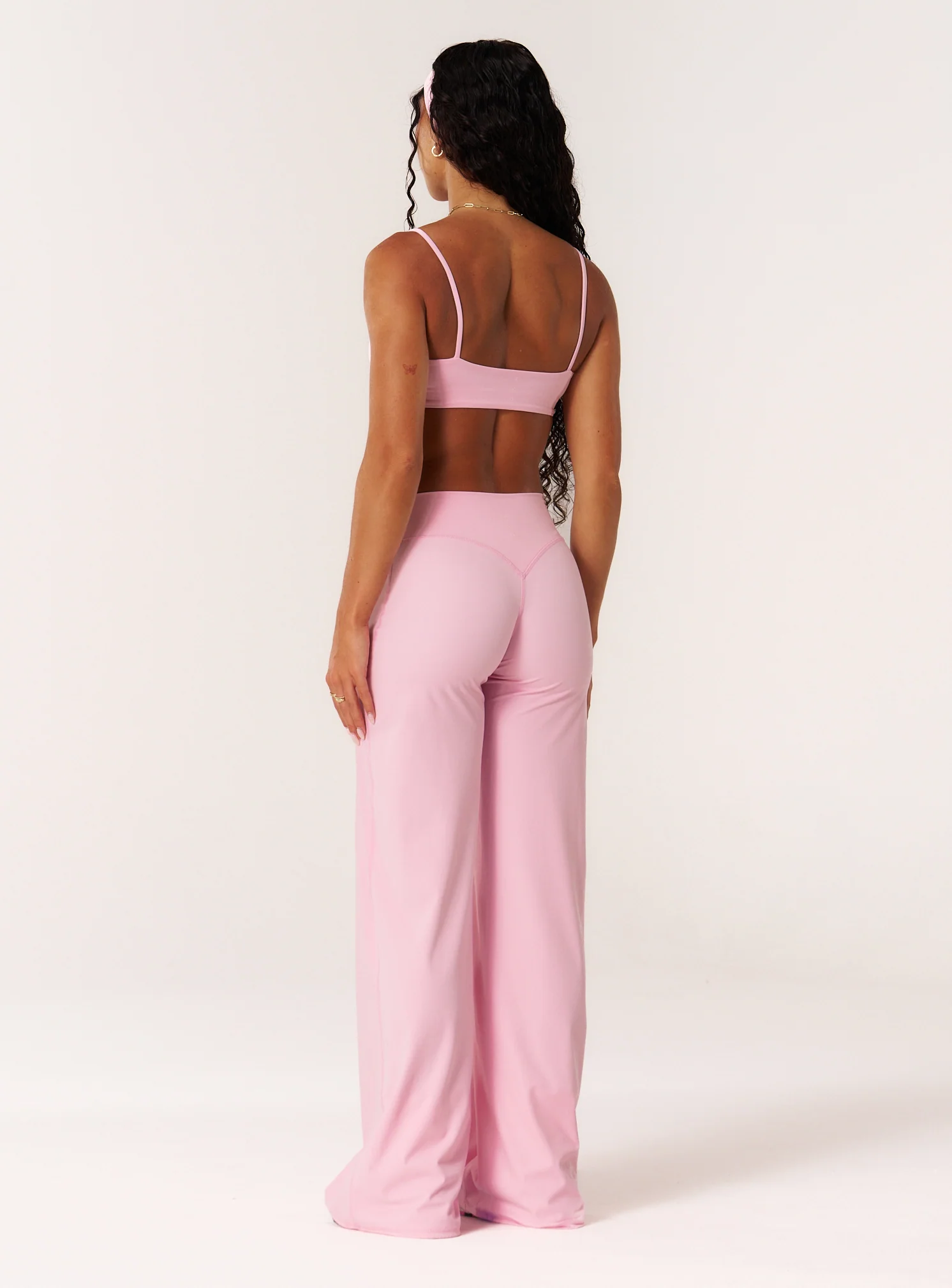 Cloud Compression Strappy Crop - Avalon Pink - Image 4
