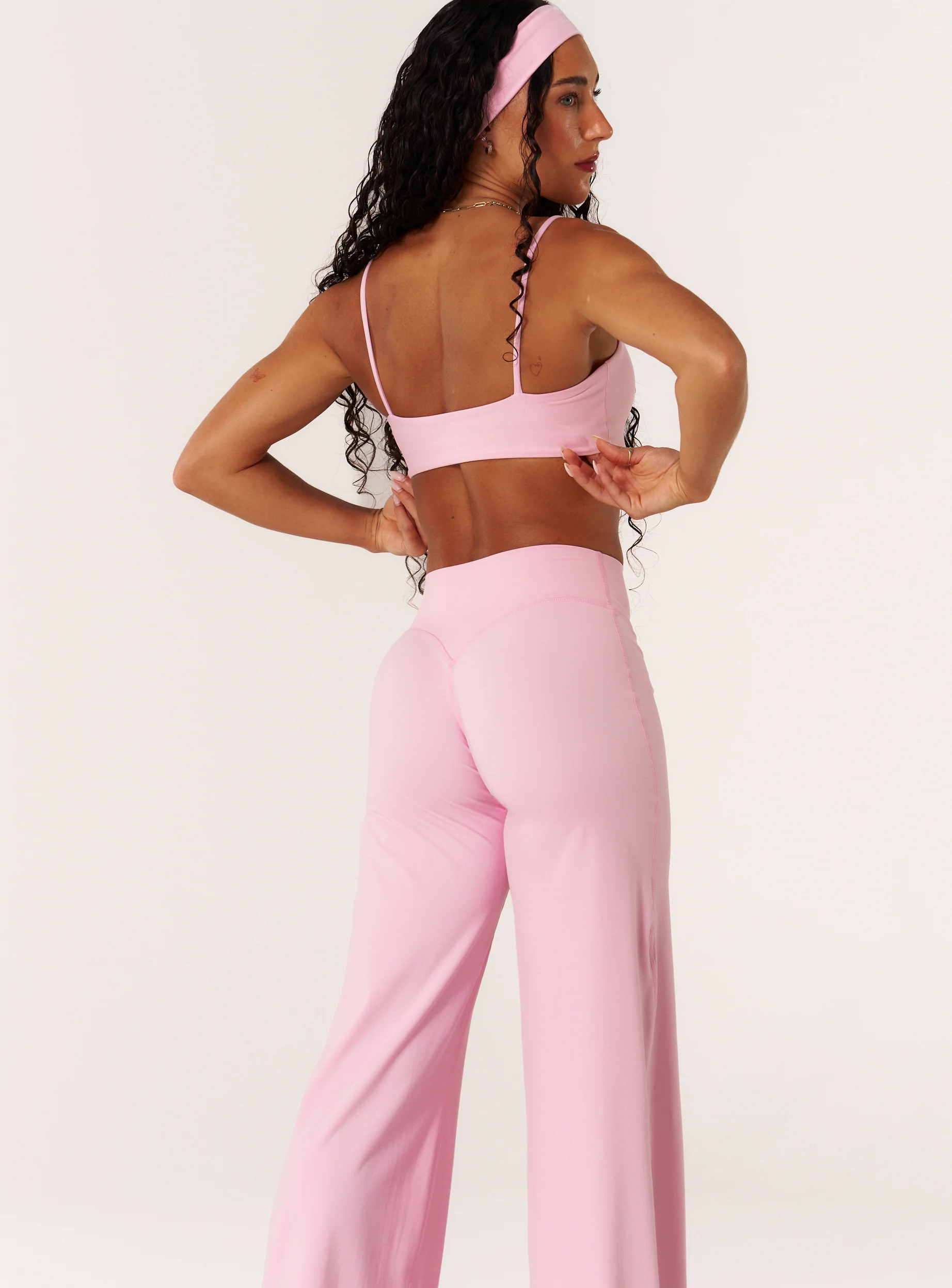 Cloud Compression Strappy Crop - Avalon Pink - Image 6