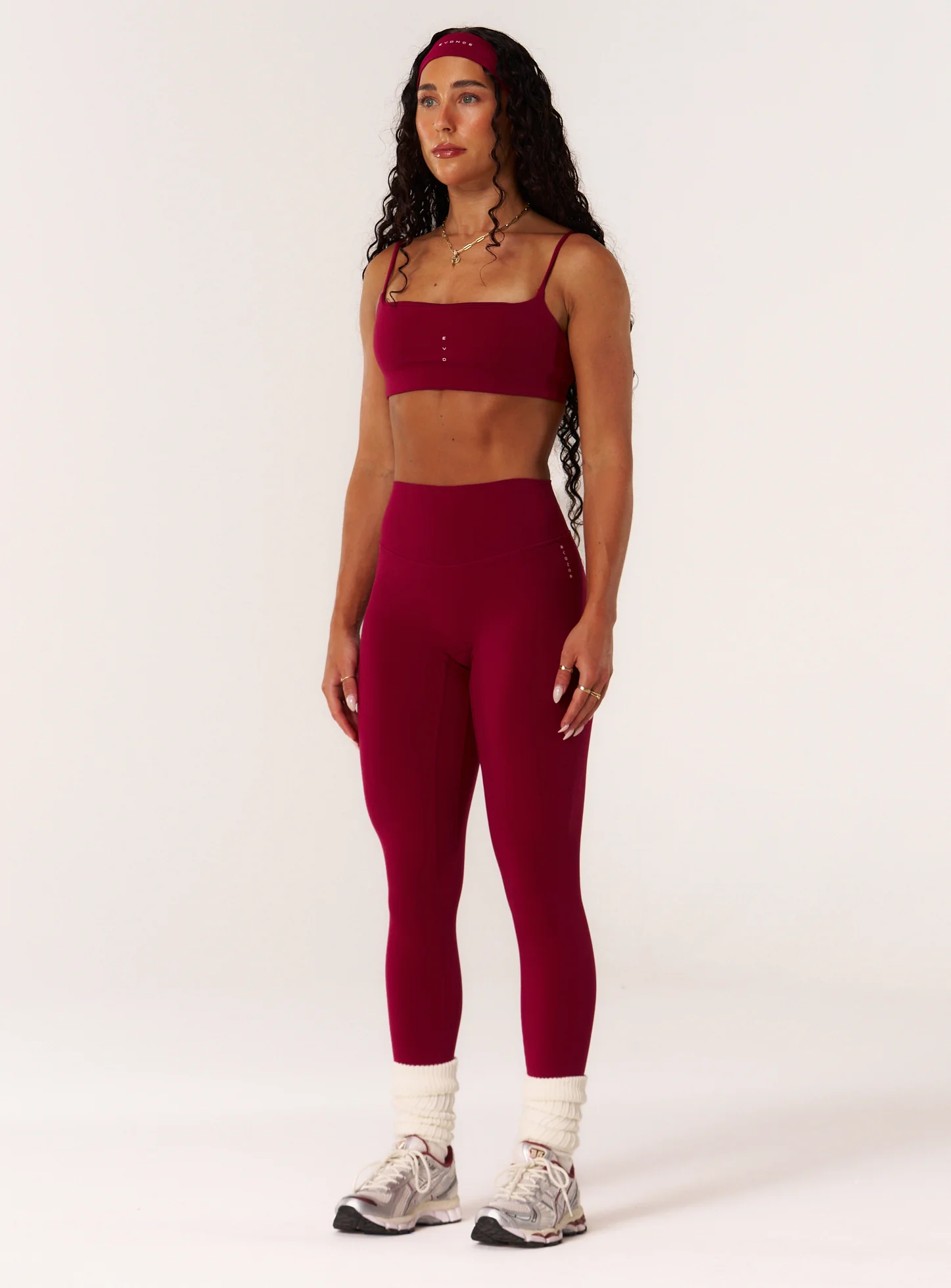 Cloud Compression Strappy Crop - Beet - Image 4