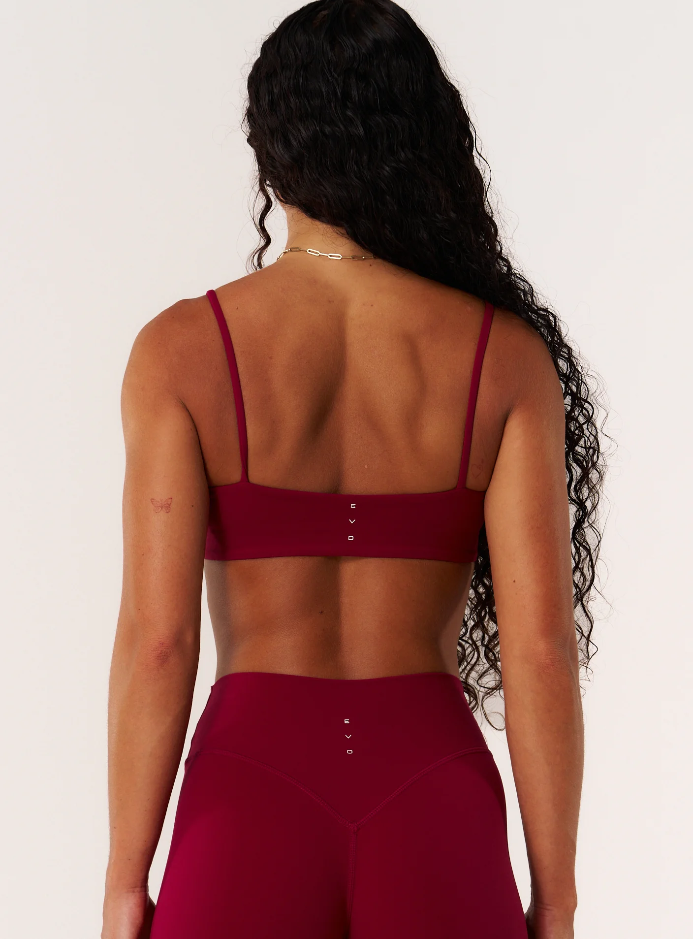 Cloud Compression Strappy Crop - Beet - Image 6