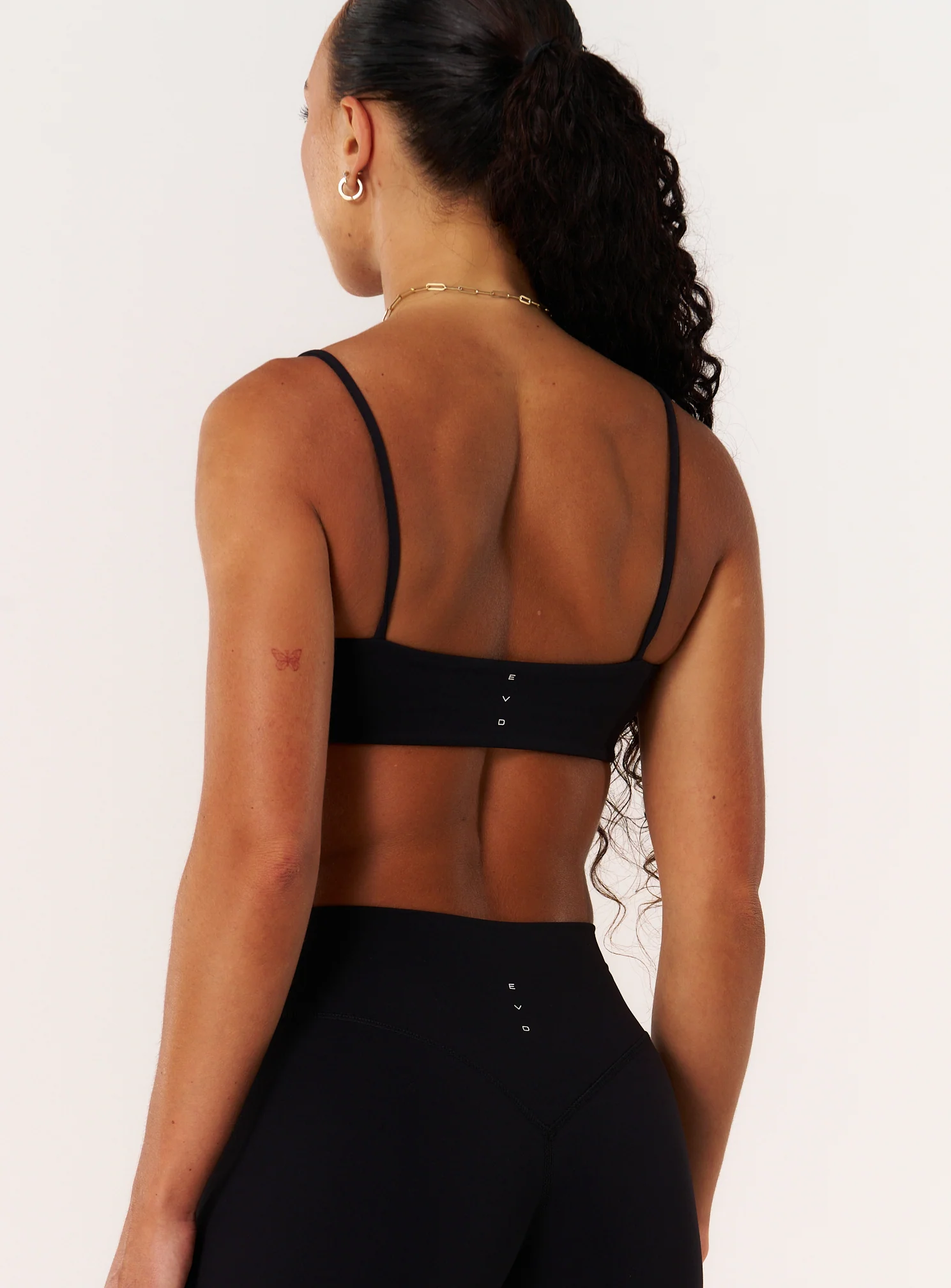 Cloud Compression Strappy Crop - Black - Image 10