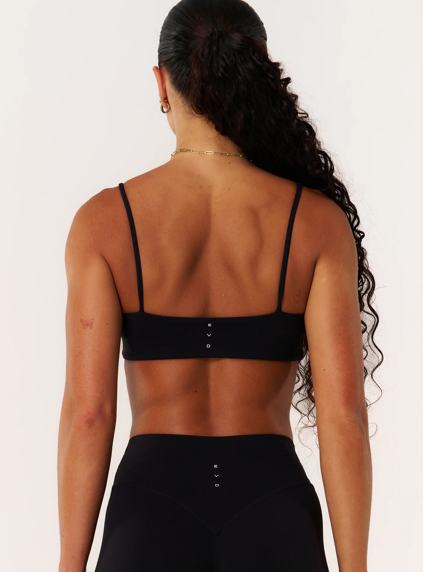 Cloud Compression Strappy Crop - Black - Image 11