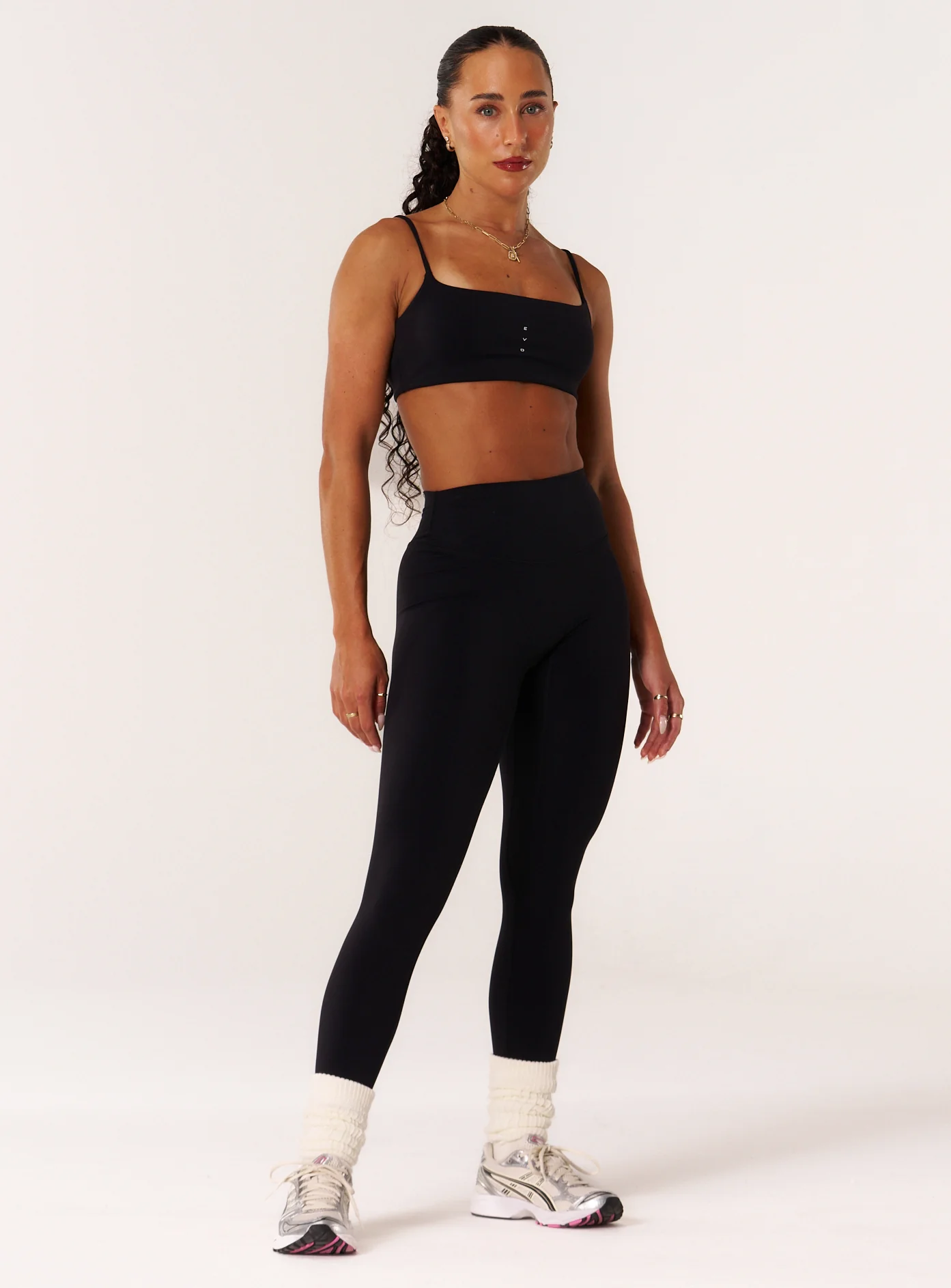 Cloud Compression Strappy Crop - Black - Image 12