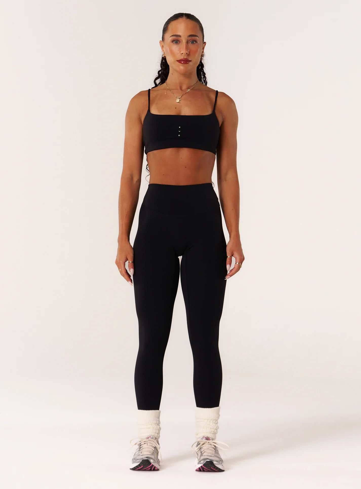Cloud Compression Strappy Crop - Black - Image 7
