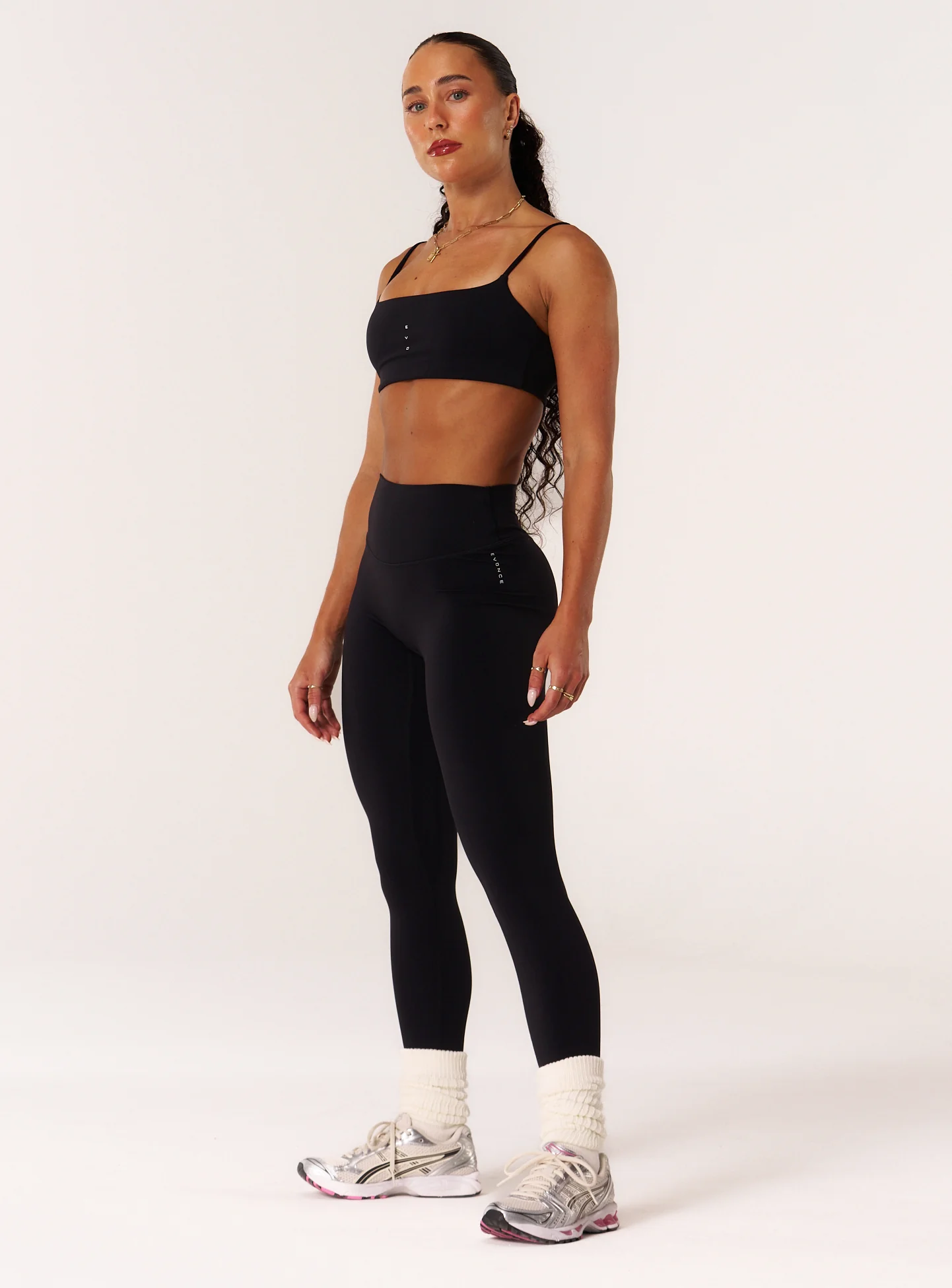 Cloud Compression Strappy Crop - Black - Image 8