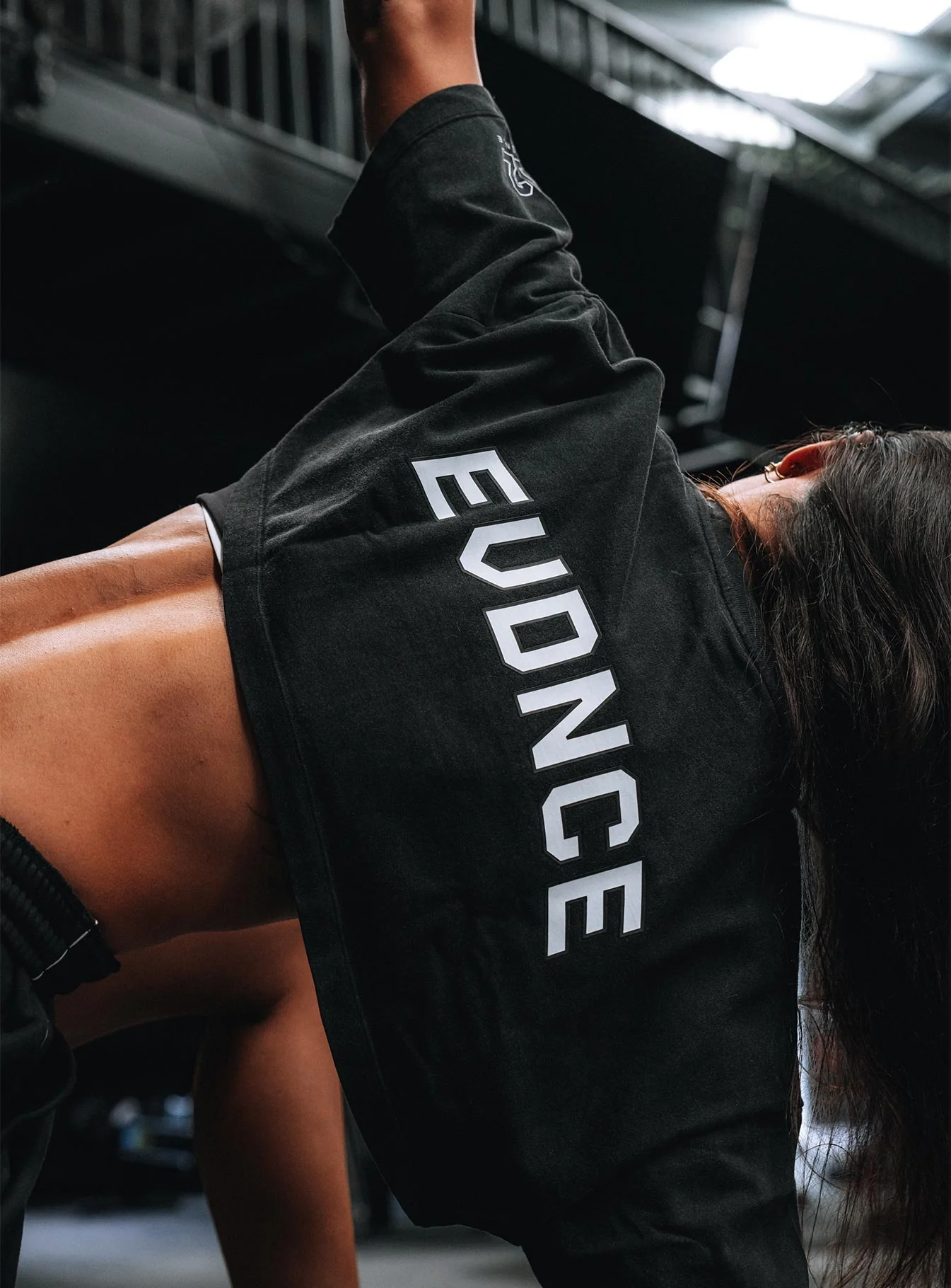 Core Oversized Crop Tee - Washed Out Black - Image 10