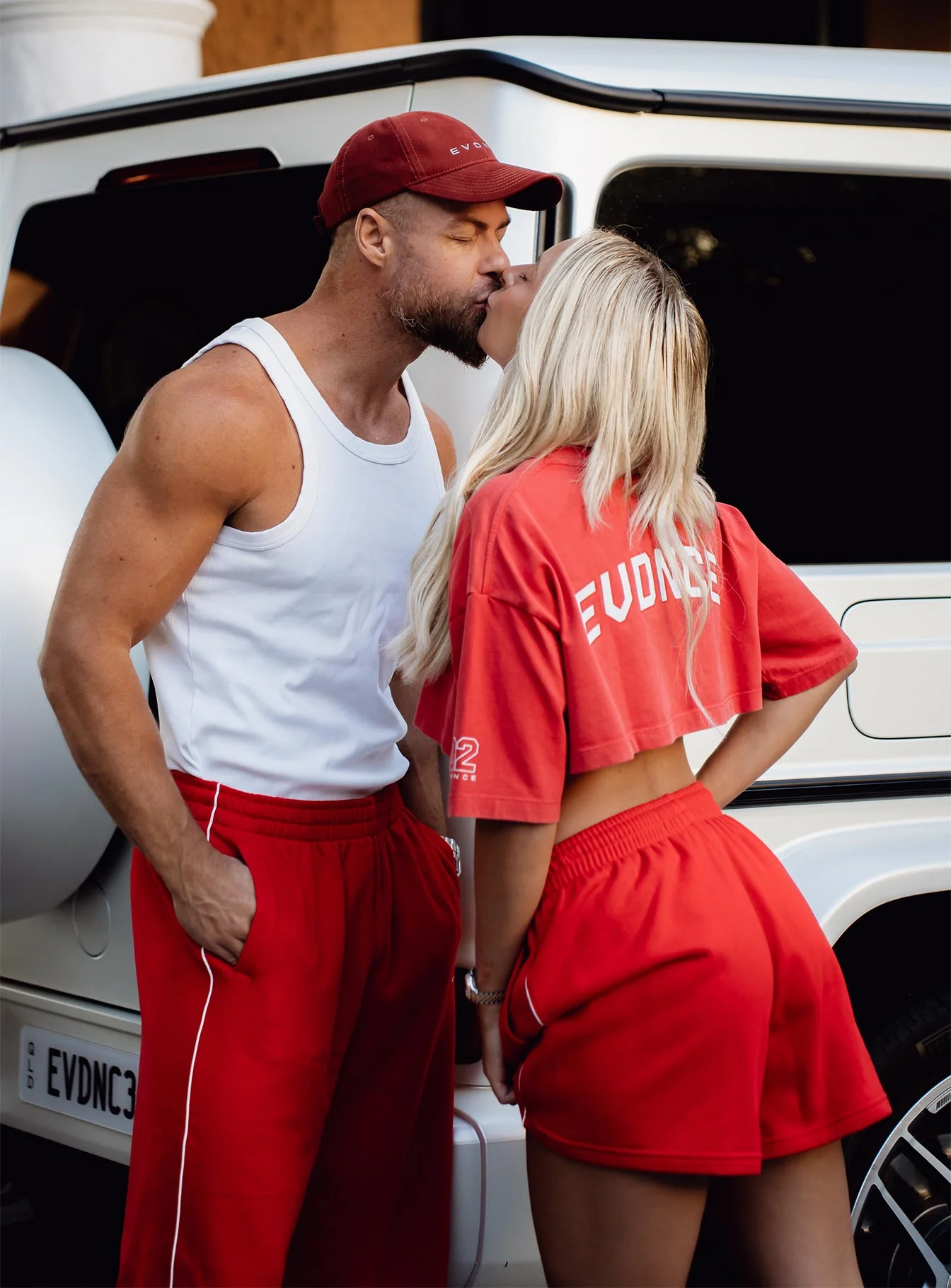 Core Oversized Crop Tee - Washed Out Red - Image 11