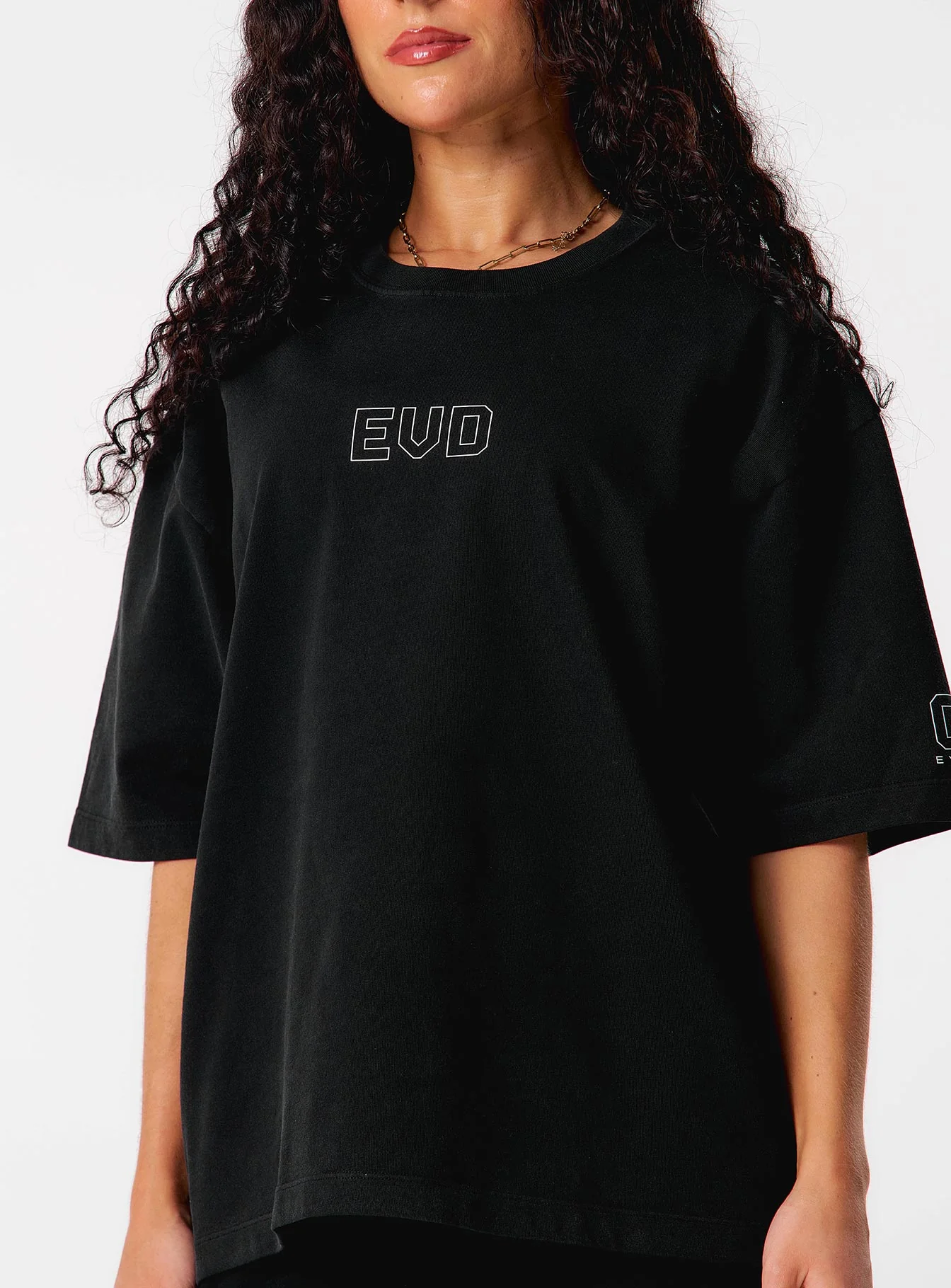 Core Oversized Tee - Washed Out Black - Image 6