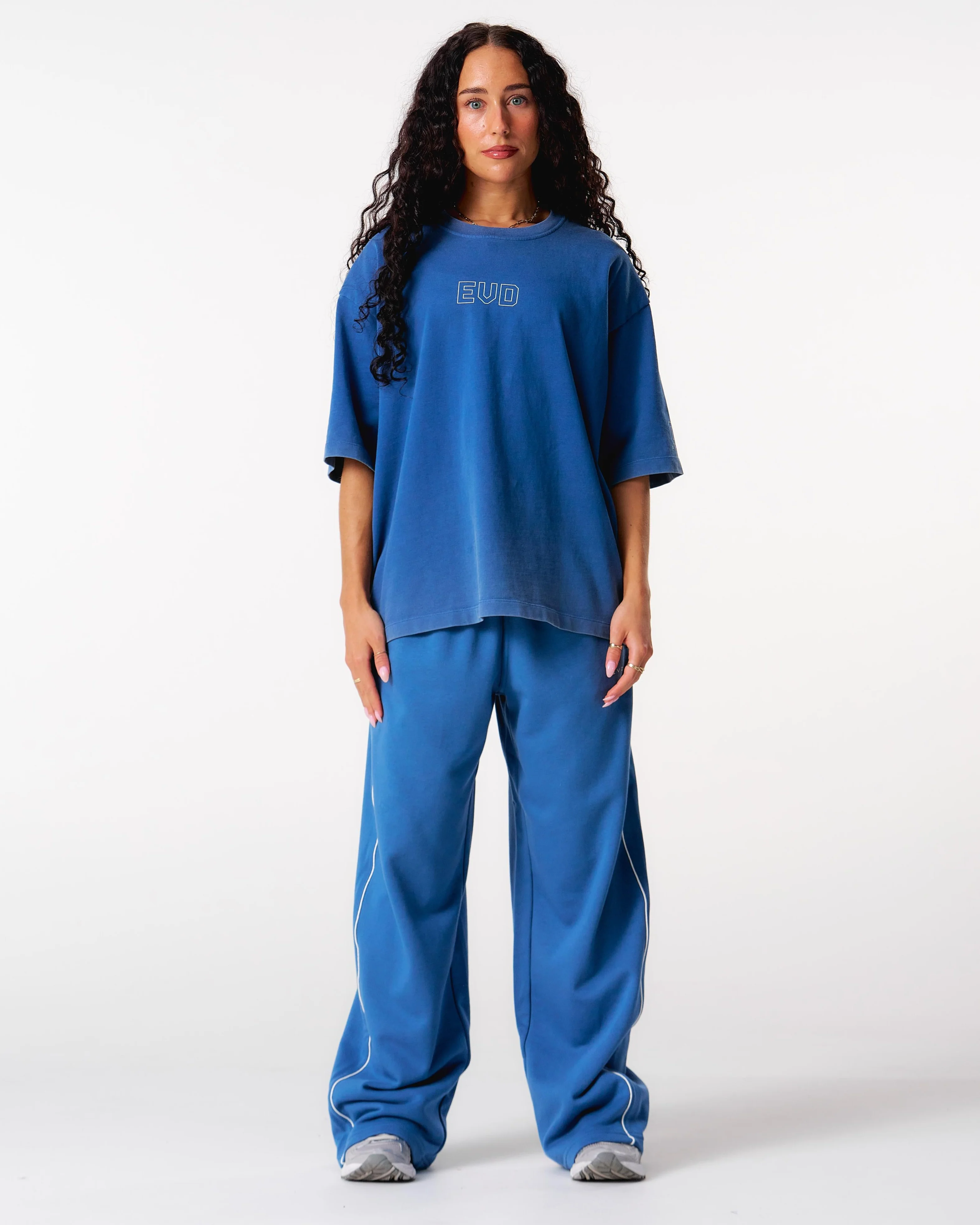 Core Oversized Tee - Washed Out Blue - Image 3