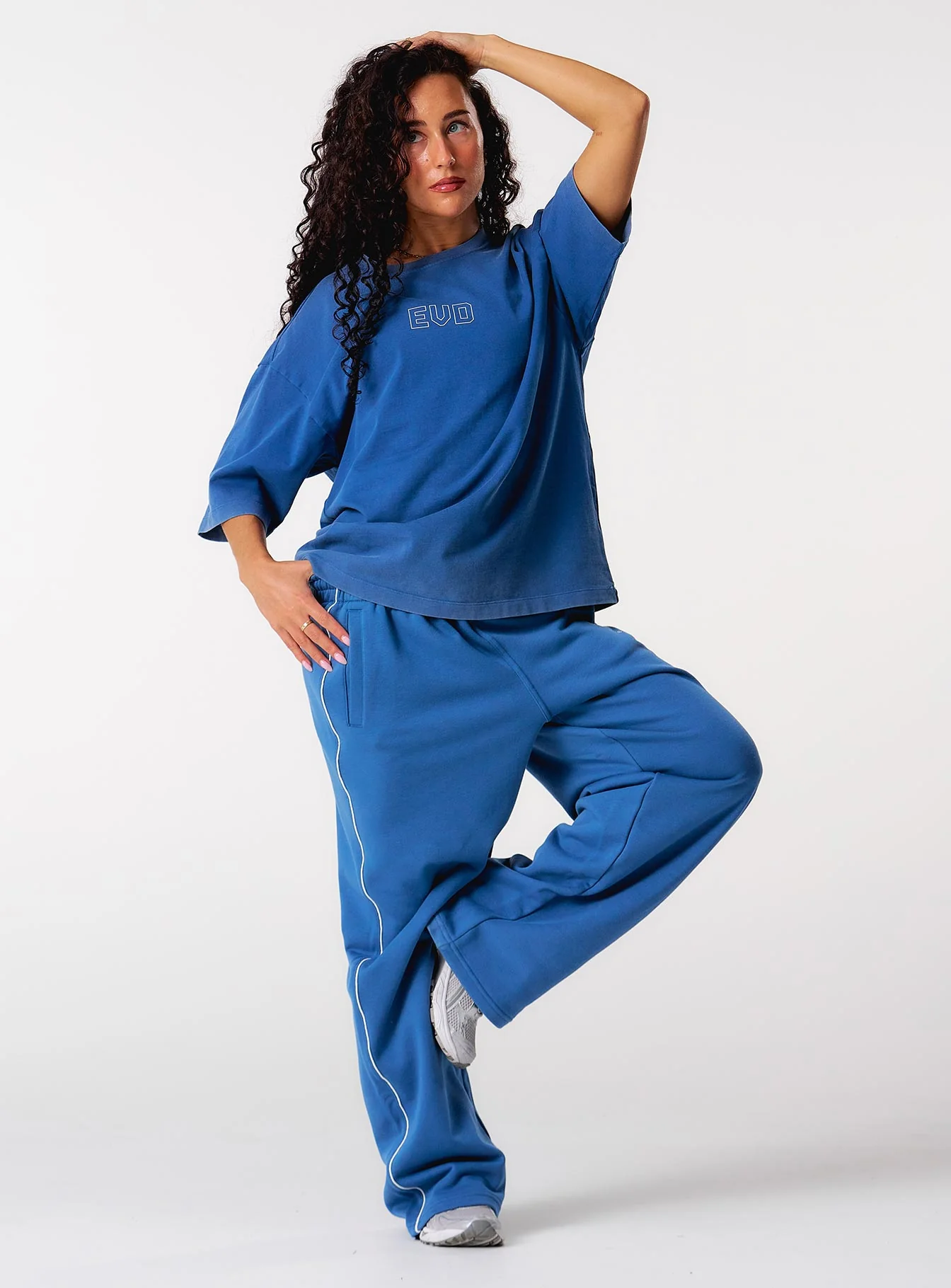 Core Oversized Tee - Washed Out Blue - Image 5