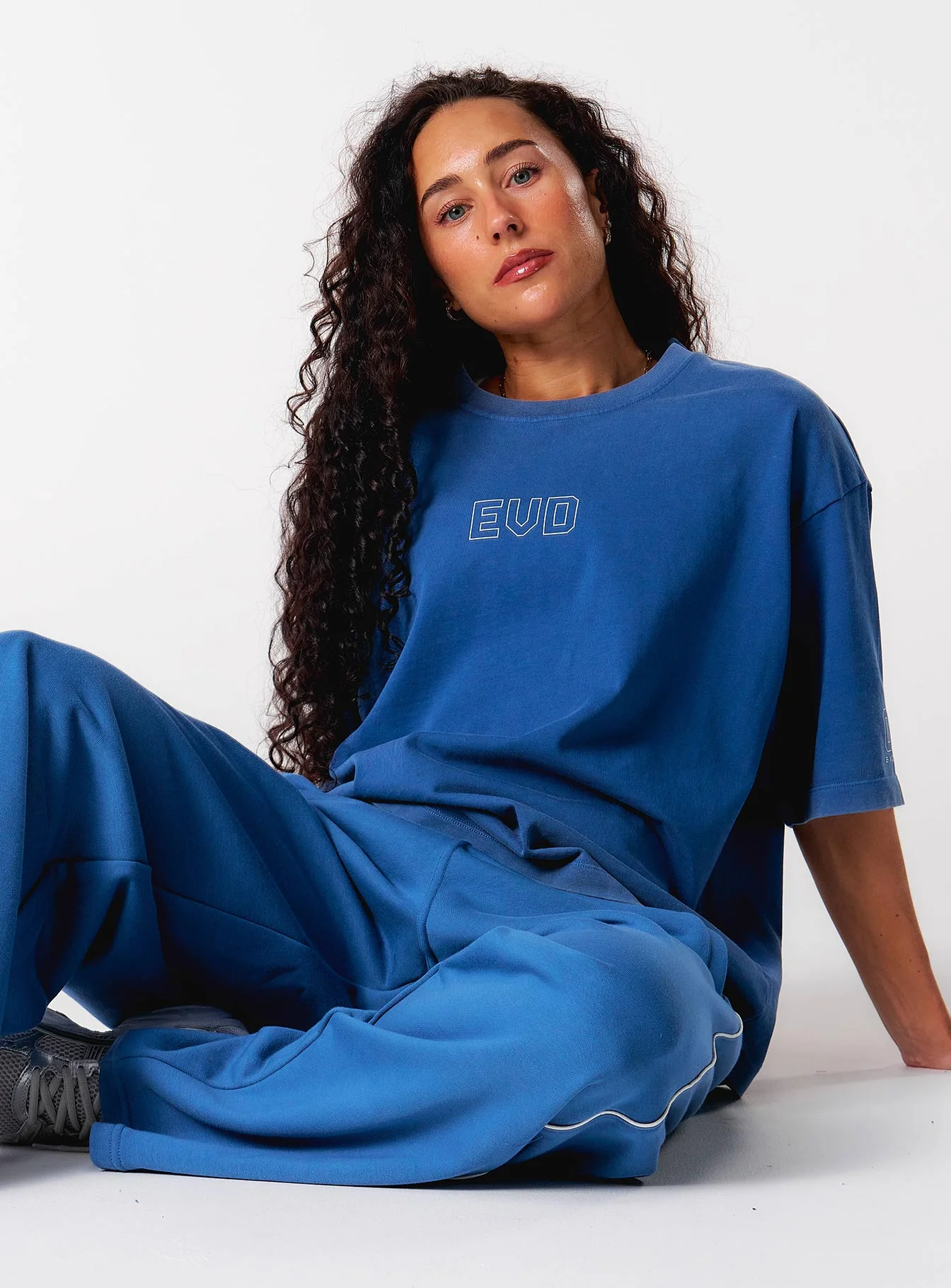 Core Oversized Tee - Washed Out Blue - Image 6