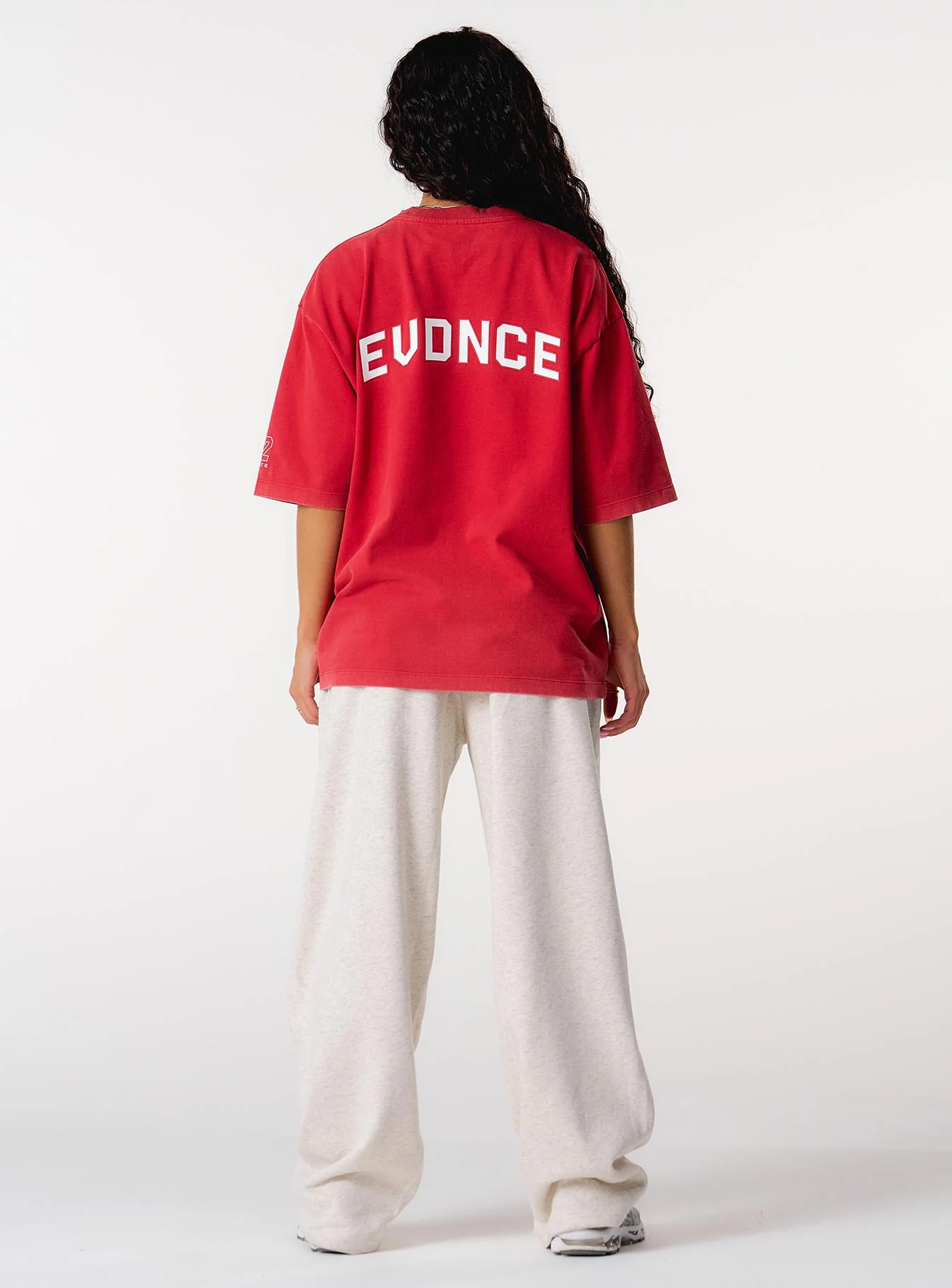 Core Oversized Tee - Washed Out Red - Image 5