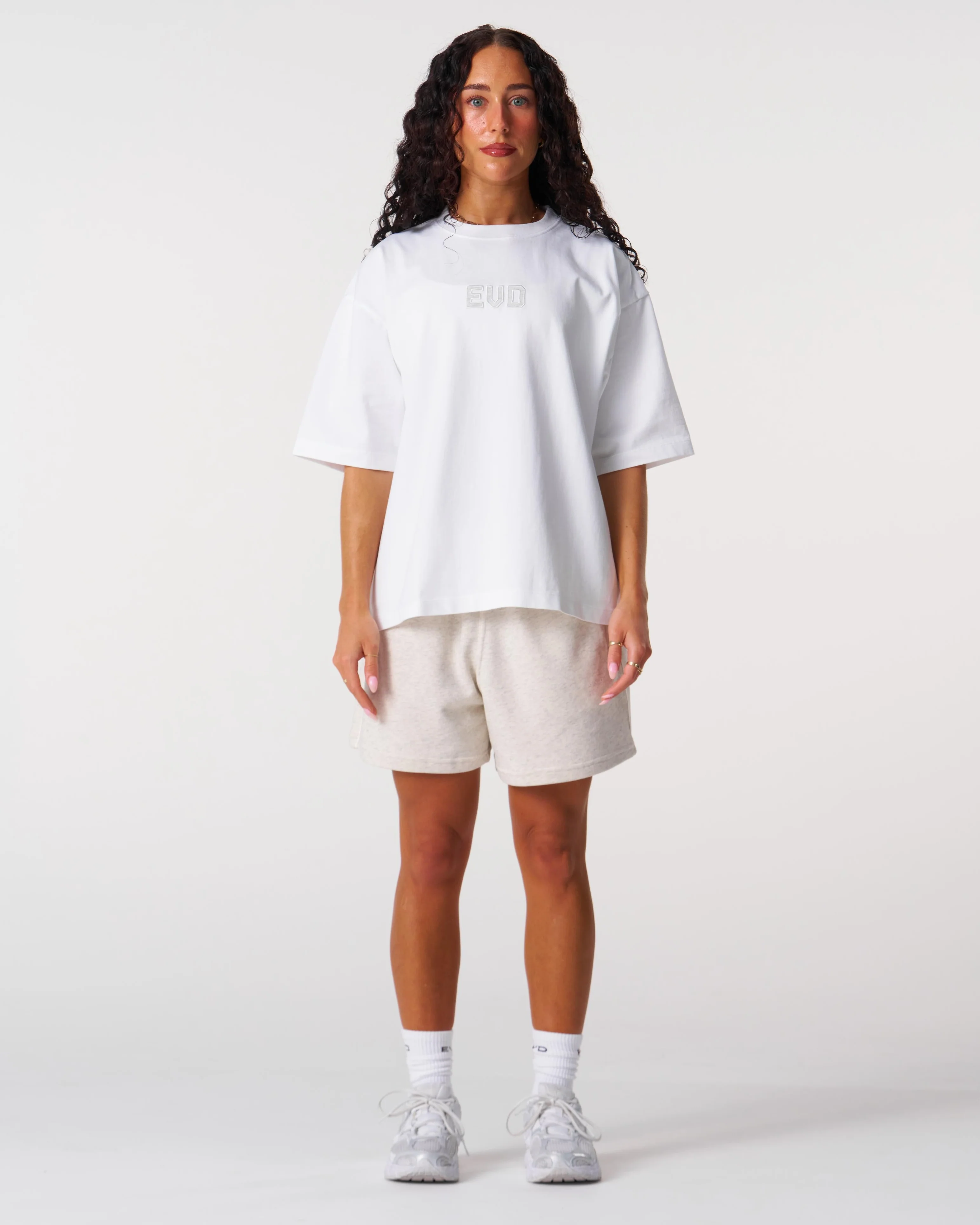 Core Oversized Tee - White - Image 3