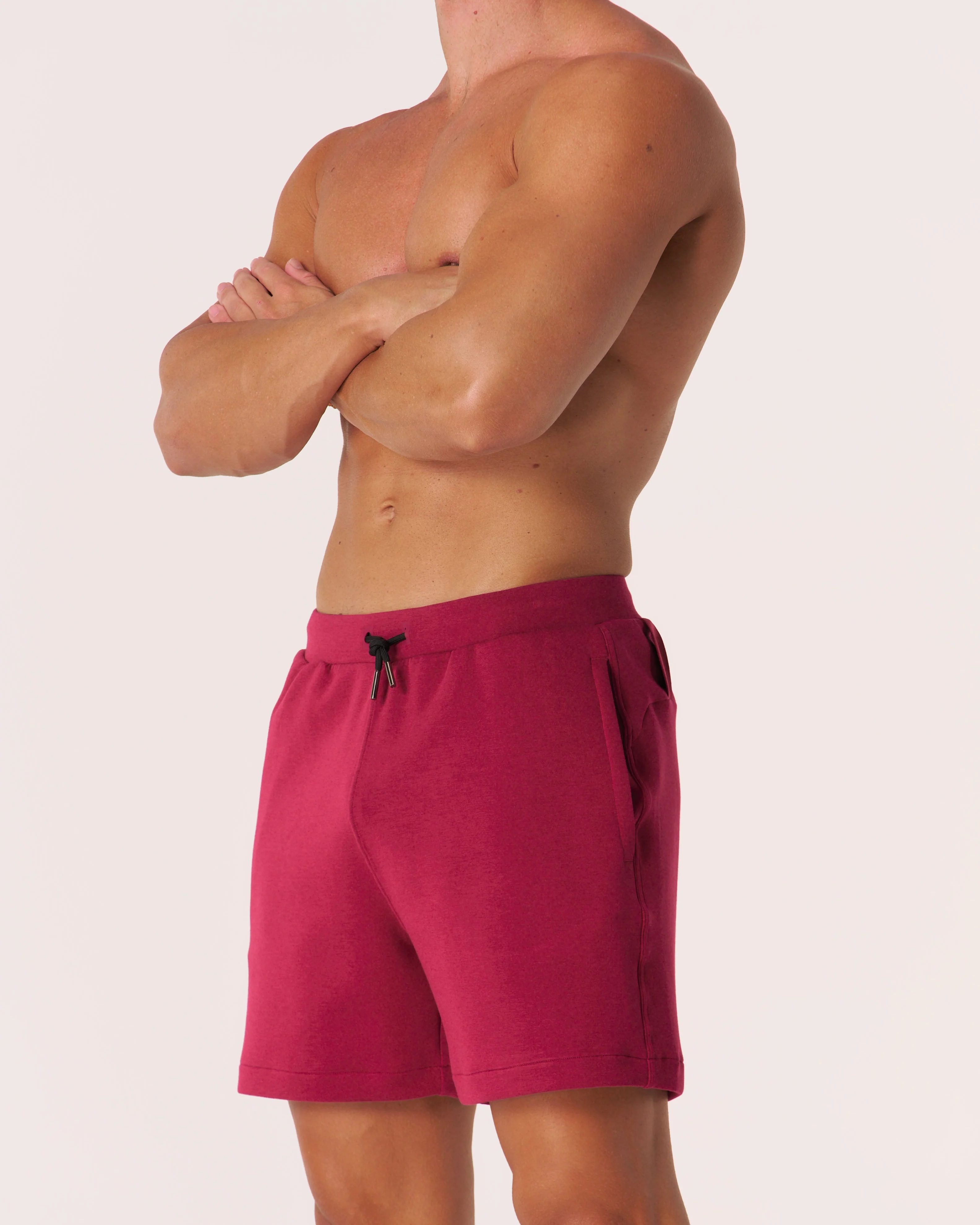 EVDNCE Core Relaxed Shorts - Beet - Image 3