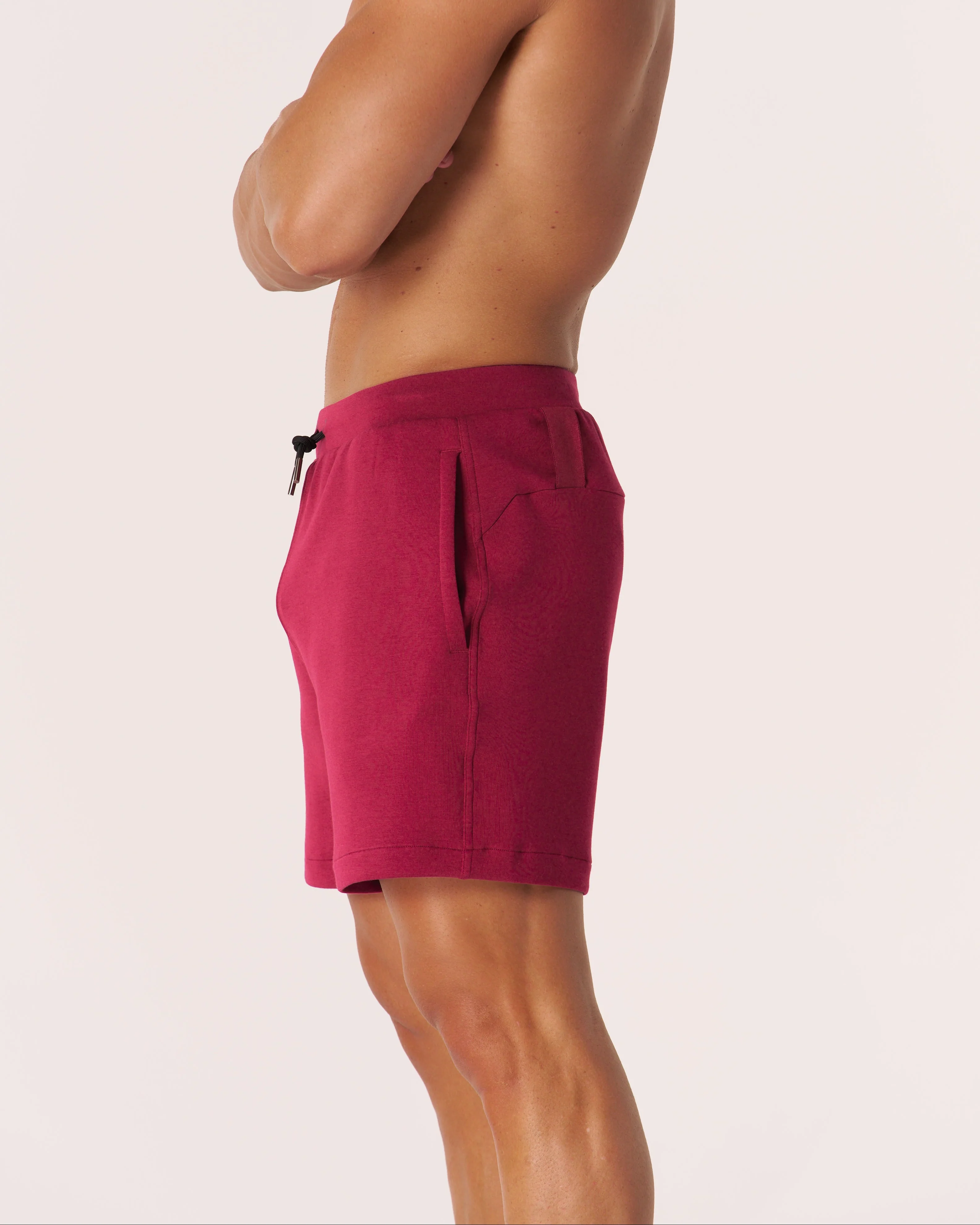 EVDNCE Core Relaxed Shorts - Beet - Image 4