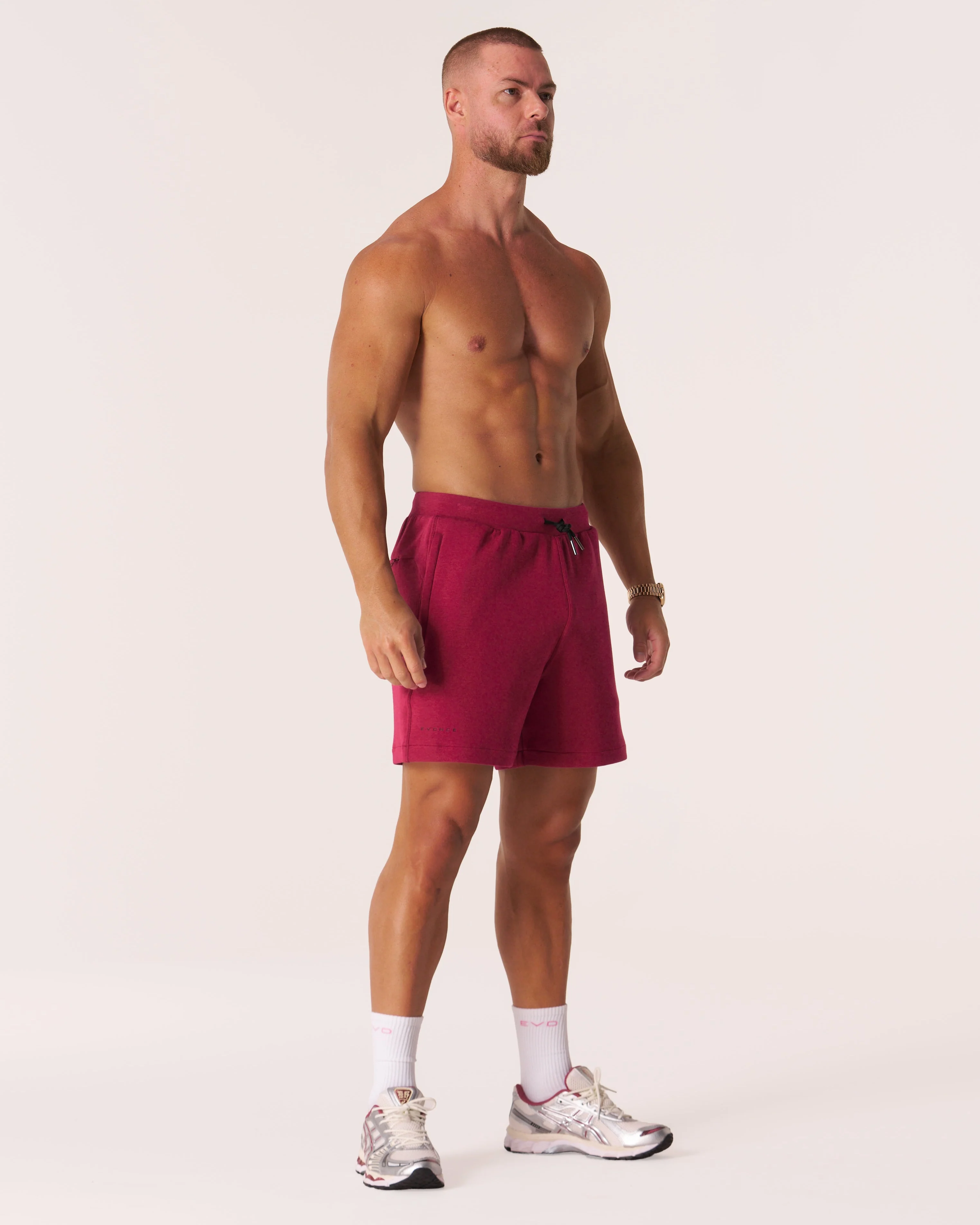 EVDNCE Core Relaxed Shorts - Beet - Image 6