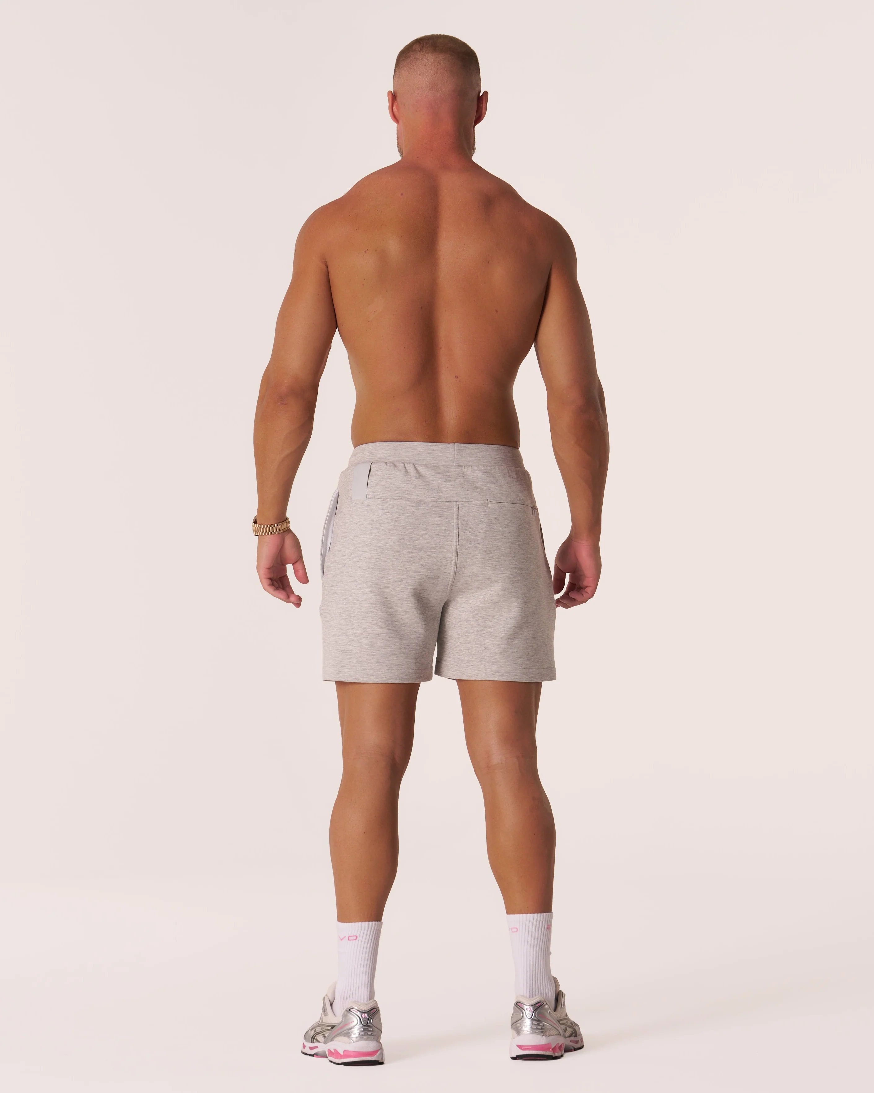 EVDNCE Core Relaxed Shorts - Grey Marl - Image 5