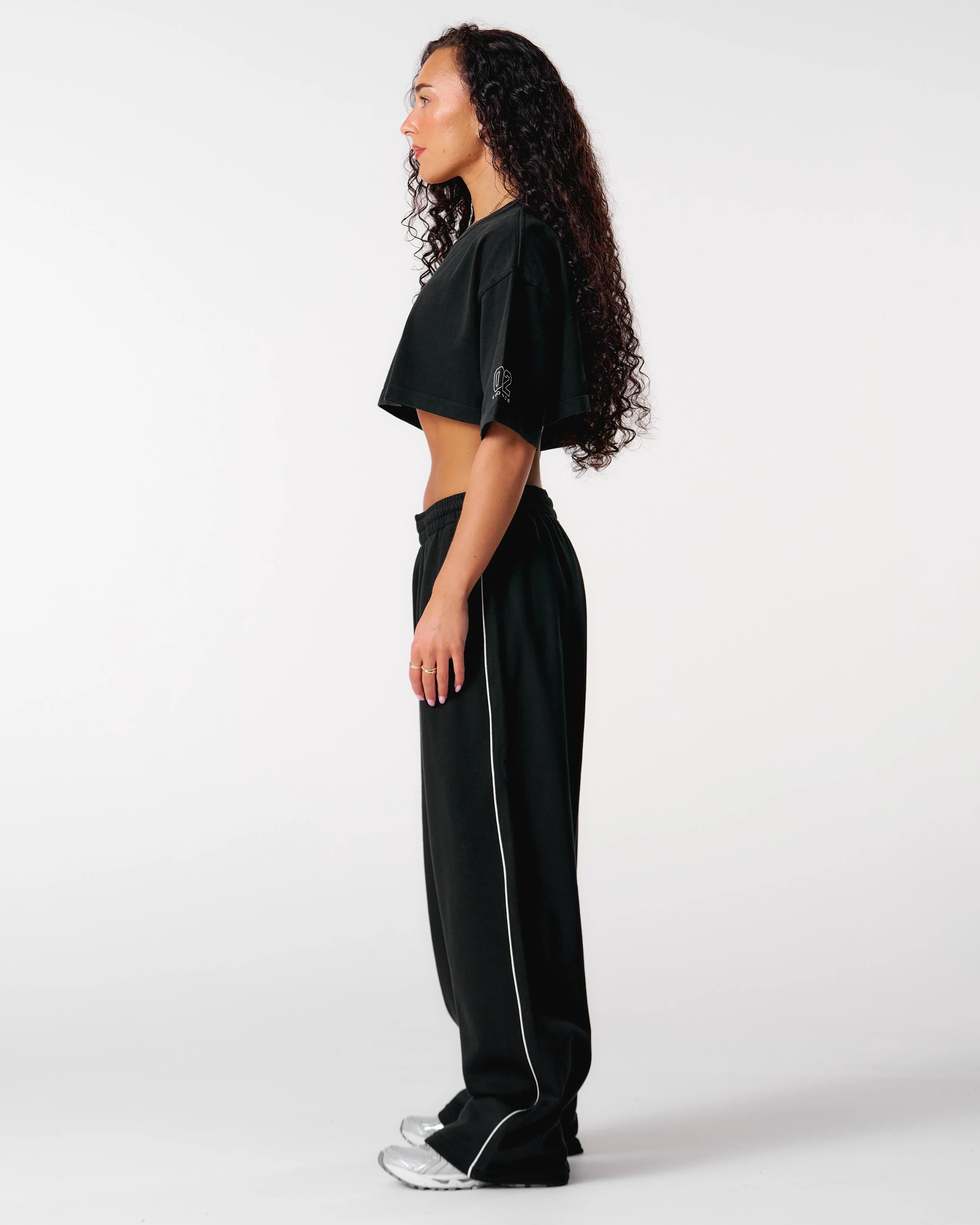 Core Relaxed Track Pants - Black - Image 4